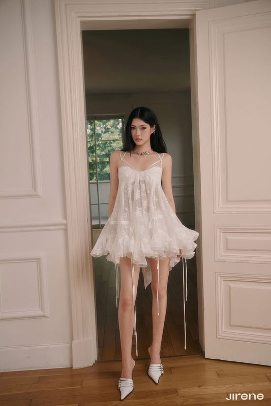 JIRENE White Wink Mini Dress
