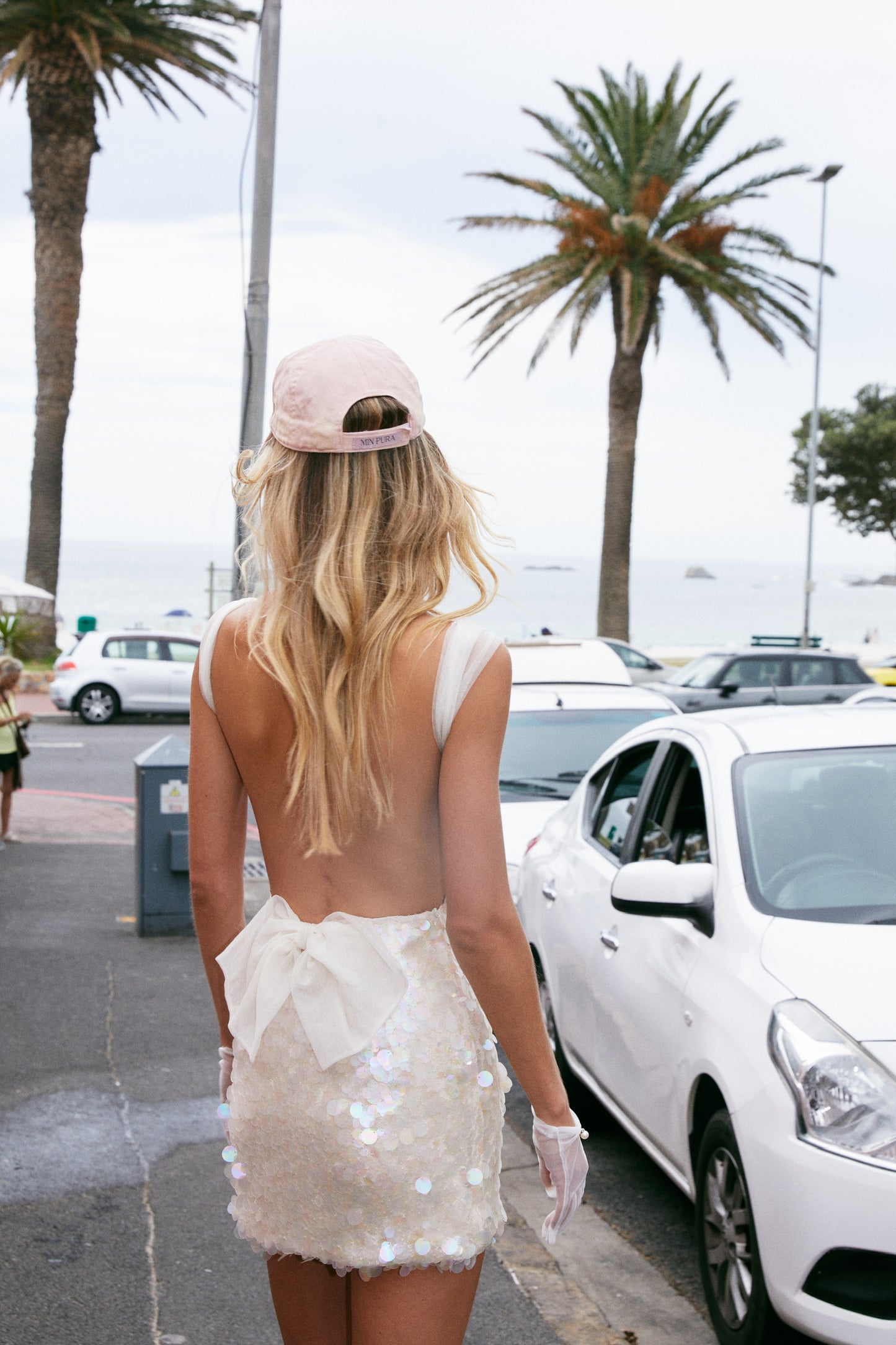 MIN PURA White Vacation Sweet Evening Imvula Mini Dress