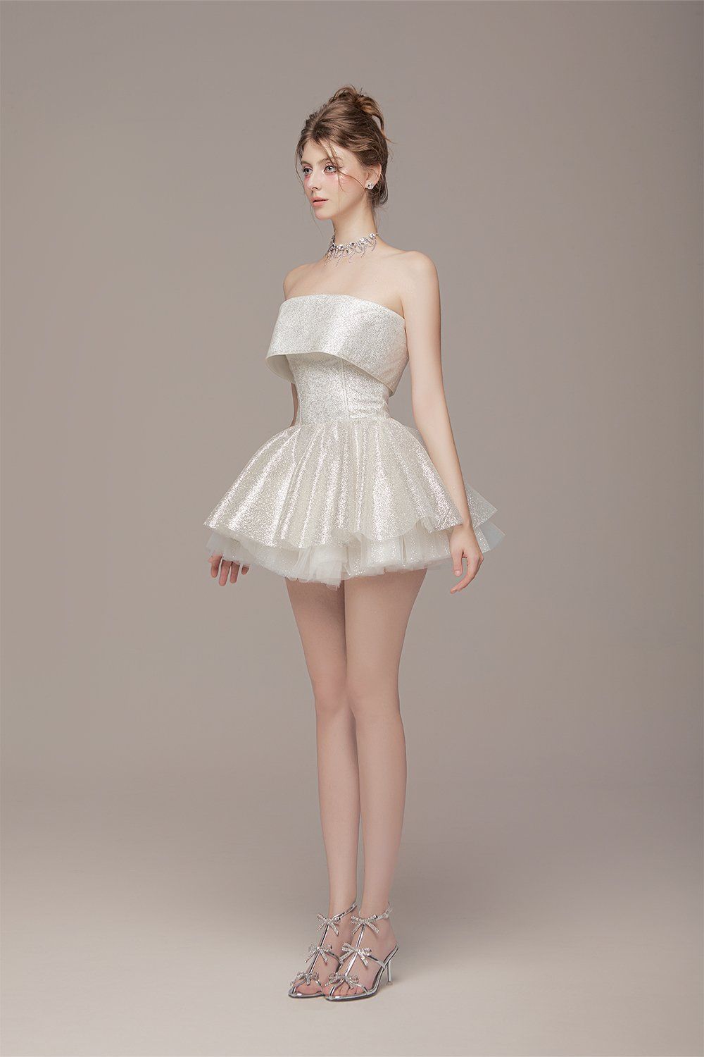 BY JENNY WHITE ALINE SHINING MINI DRESS