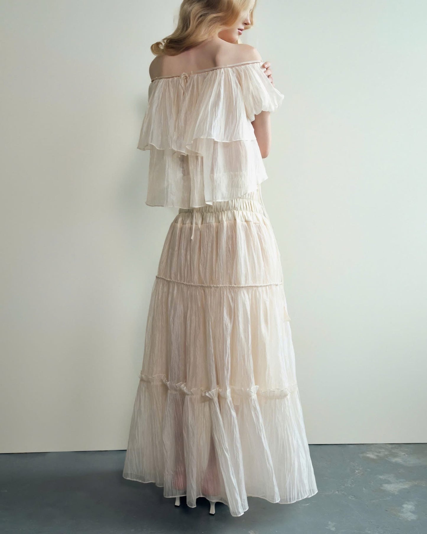 ENUFF White Solé Maxi Dress