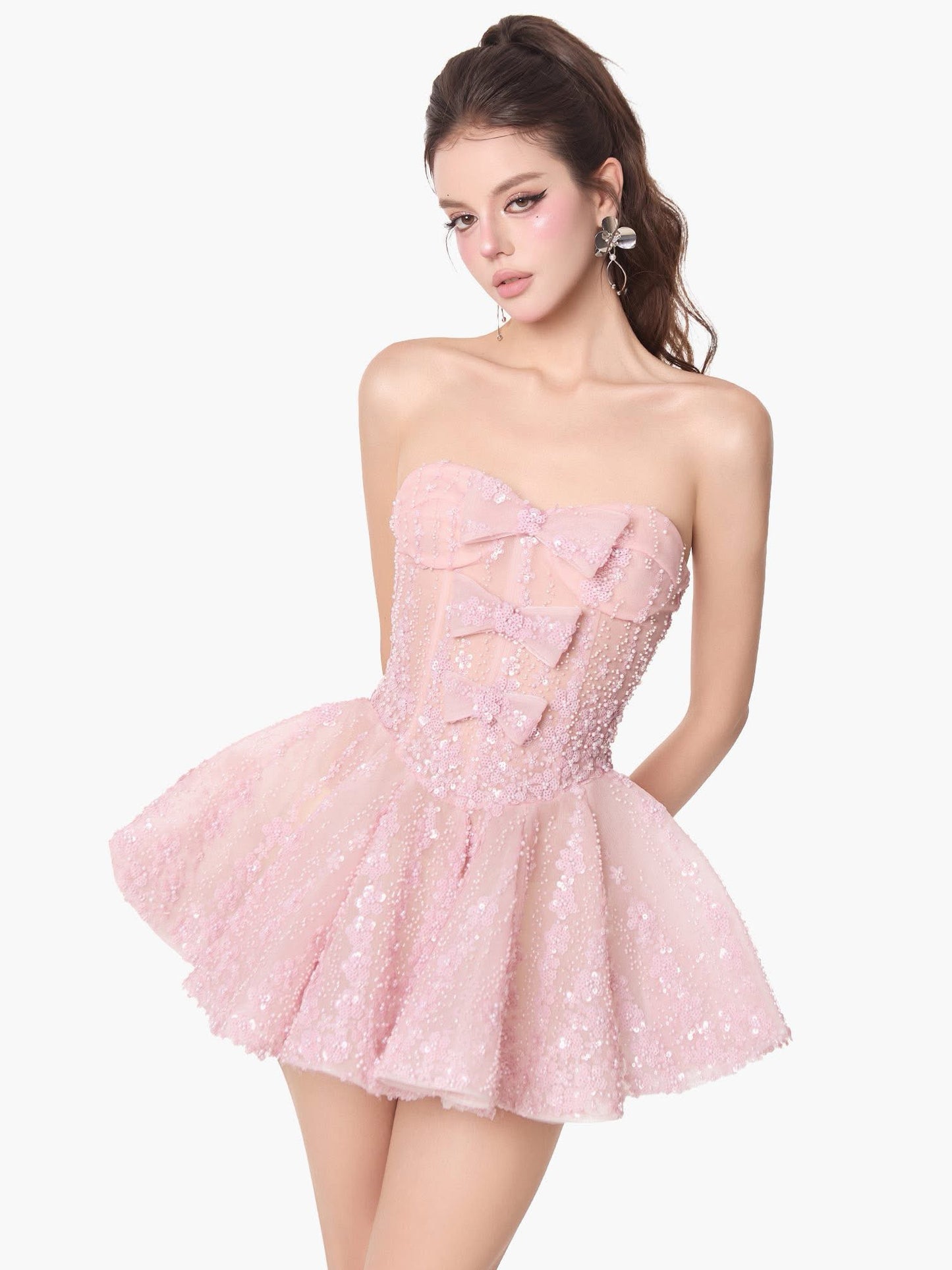 JENEA BY JENNY Sweet Vacation Pink Reve Mini Dress