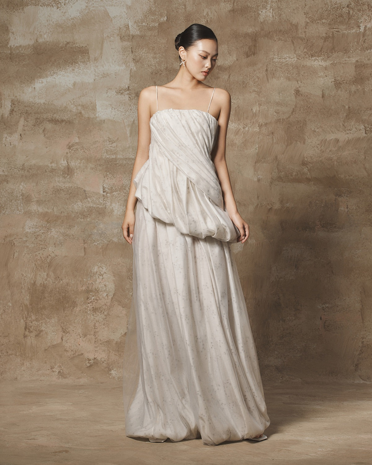 BYDI Fairycore Elegant Vacation White Serene Maxi Dress