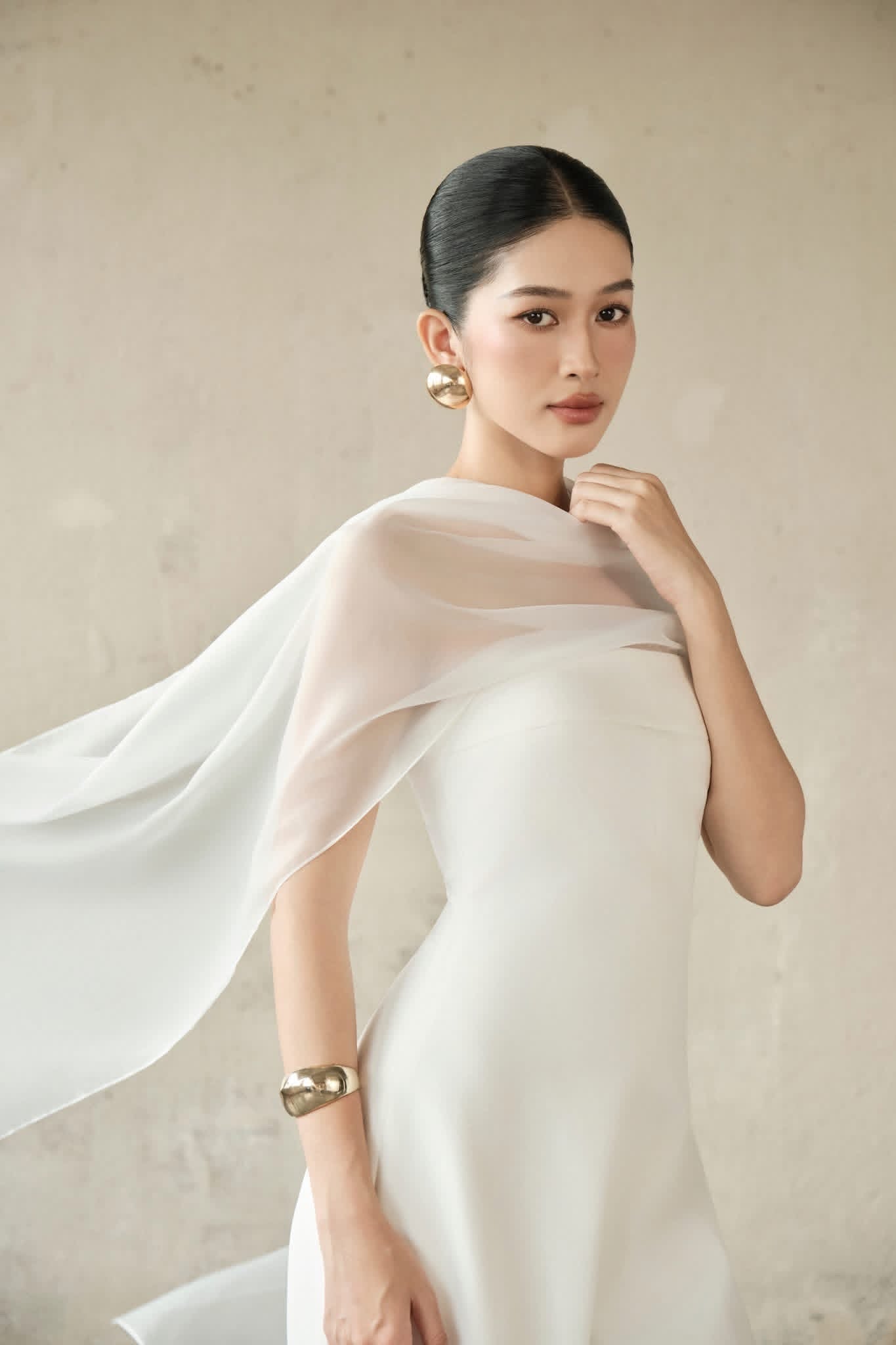 DELICIAE White Jane Jumpsuit Maxi Dress