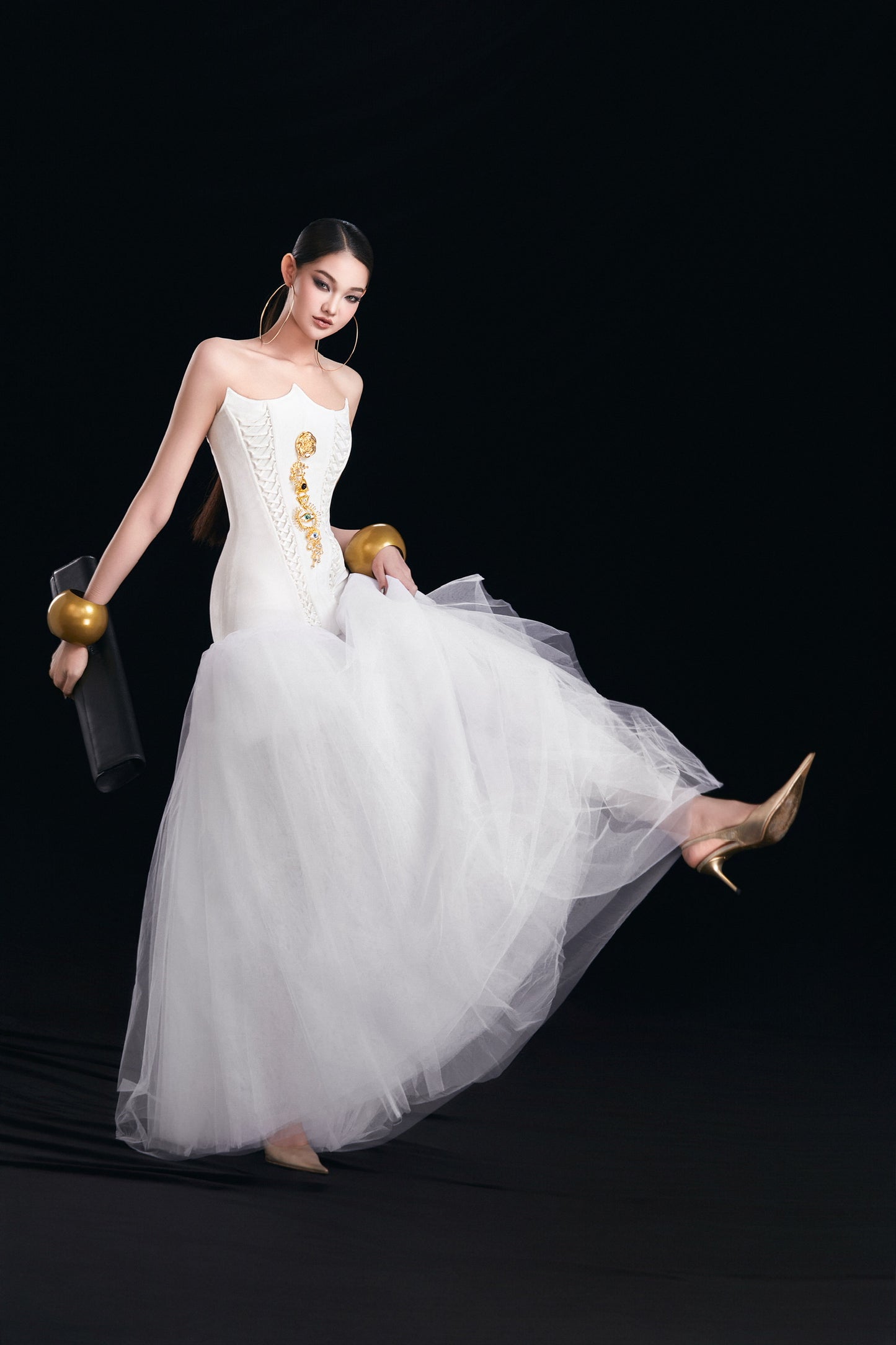 MAEL FEMME White Solara Maxi Dress