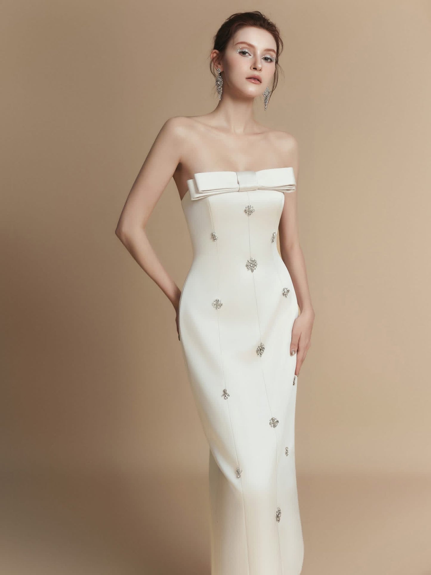 LAMORIS White Serena Maxi Dress