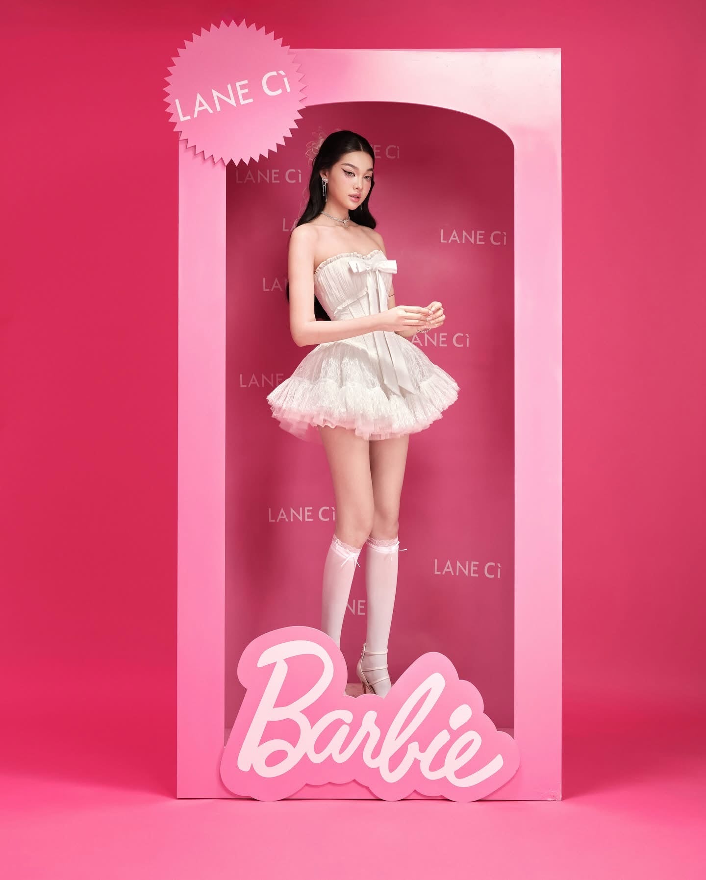 LANE CI White Bella Mini Dress