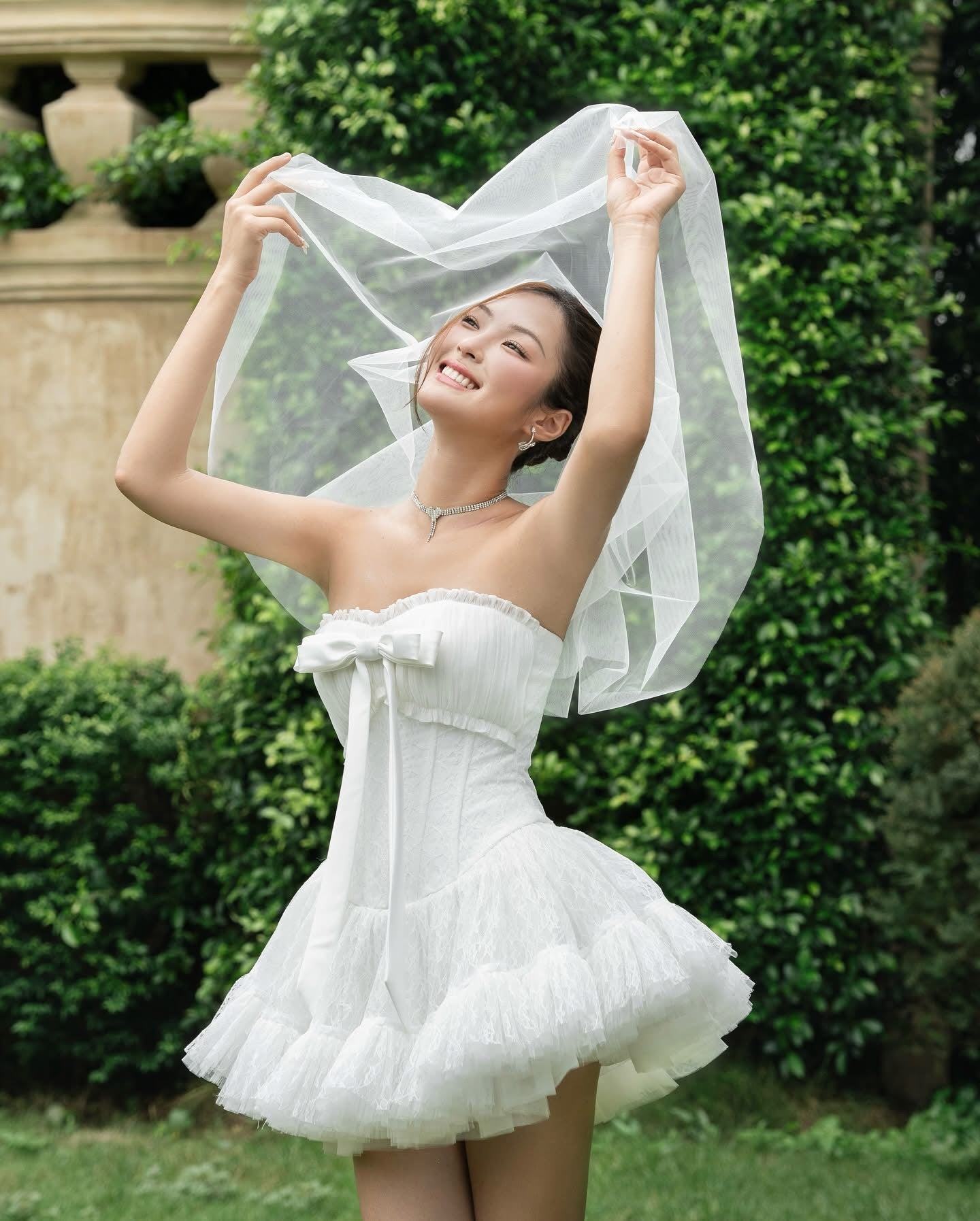 LANE CI White Bella Mini Dress