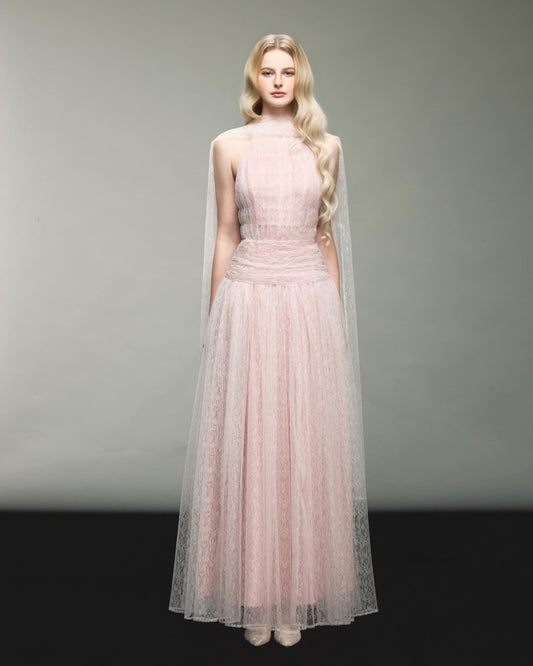 Pink Minimalist Josephine Maxi Dress