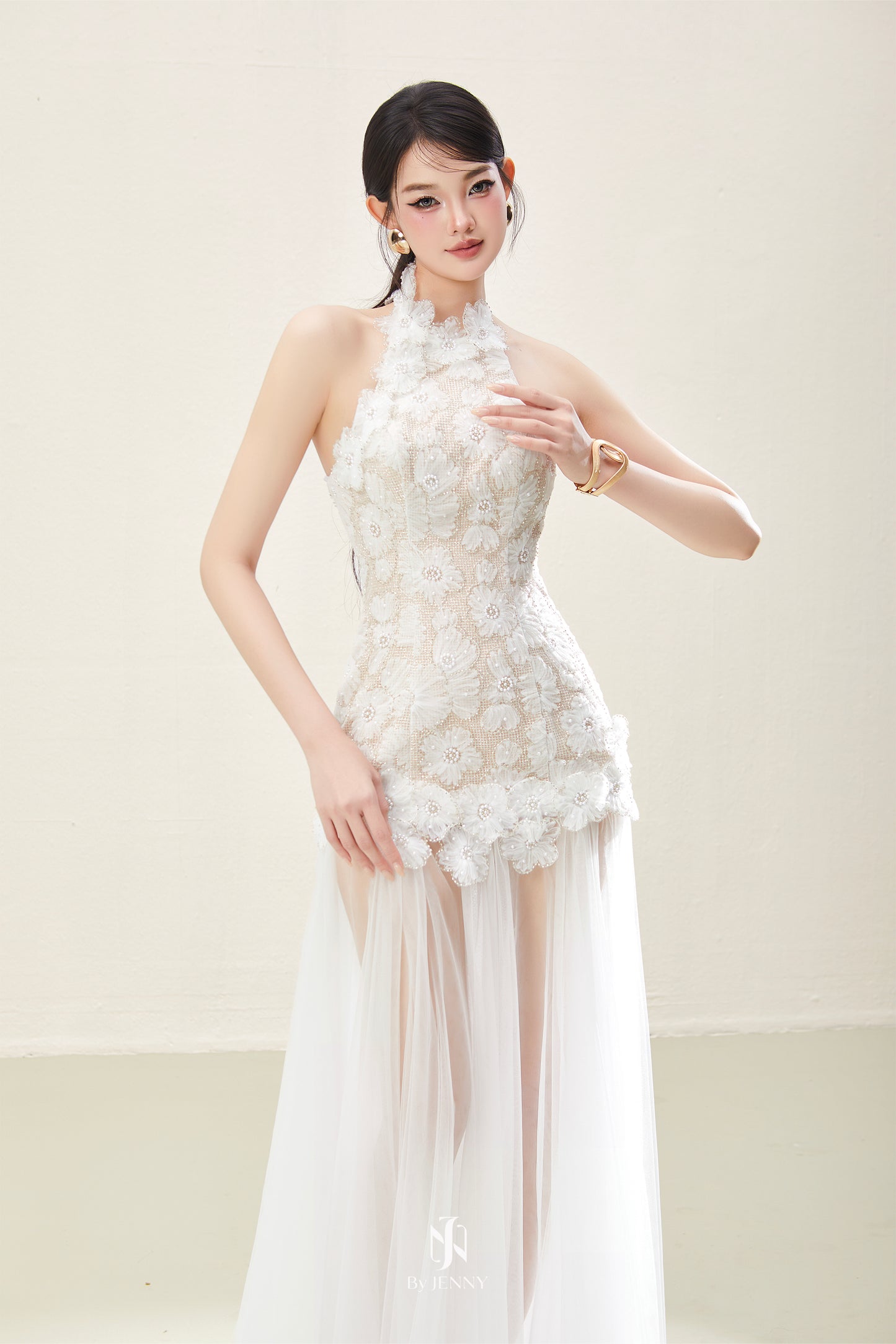 BY JENNY White Liora Maxi Dress