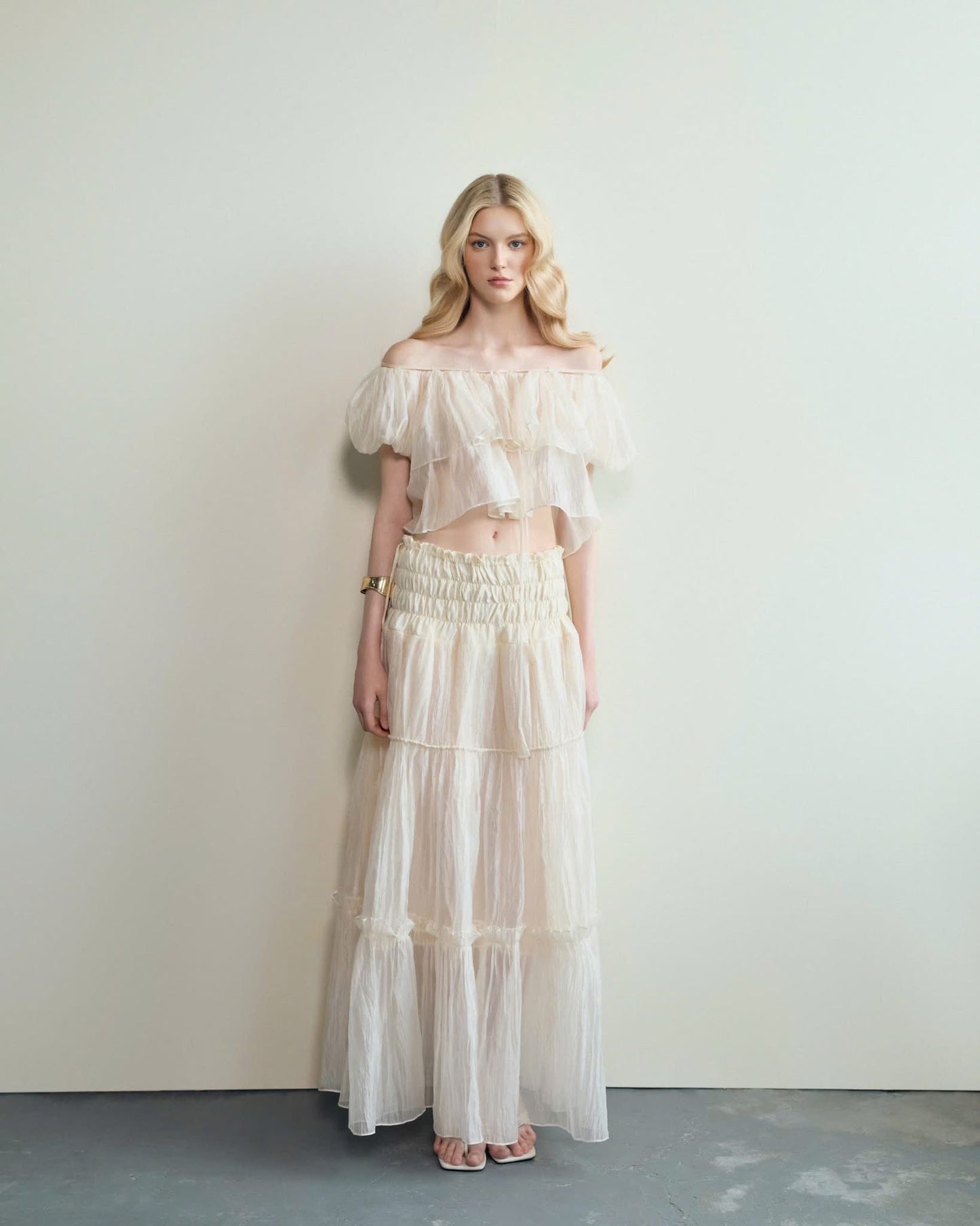 ENUFF White Solé Maxi Dress