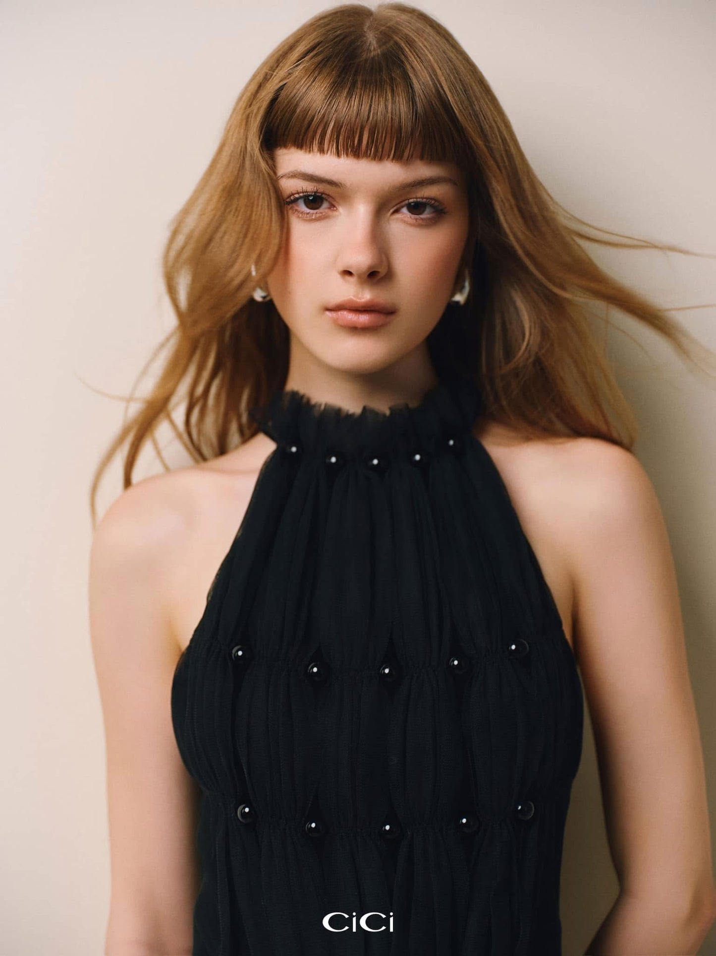CICI BLACK LEAH Midi Dress