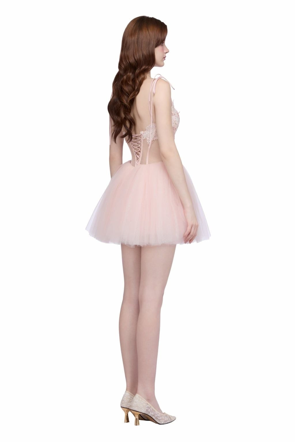 JUBIN Pink Floral Blossom Mini Dress