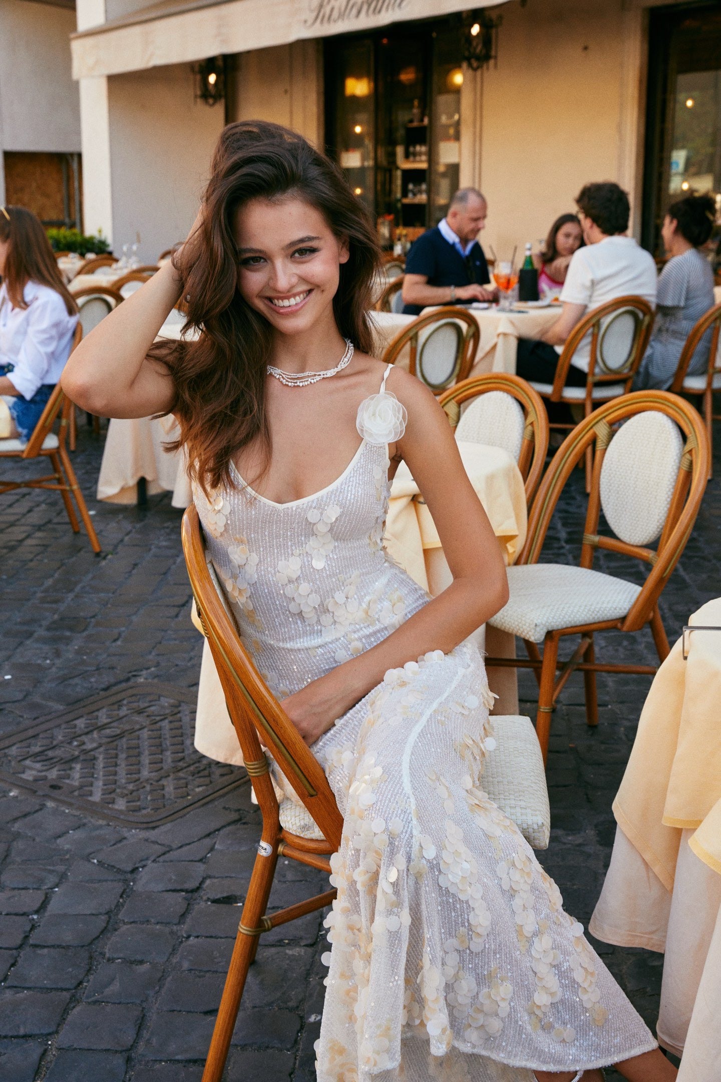 MINPURA White Shining Maxi Dress