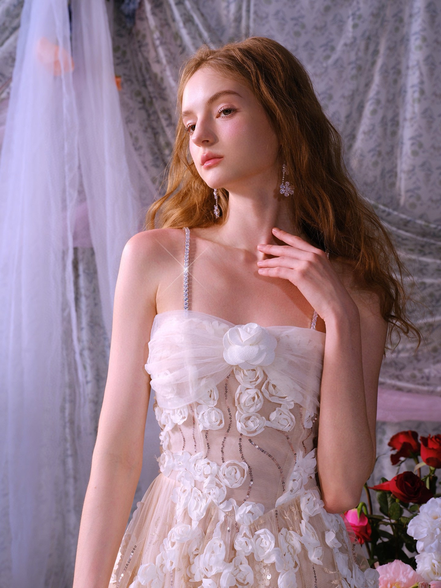 WARDROBE BY CHEN White wedding mini dress