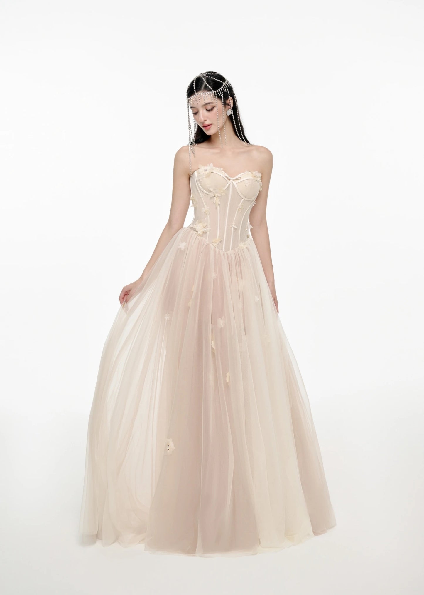 JOSEPHINE White Elegant Vacation Calantha Maxi Dress