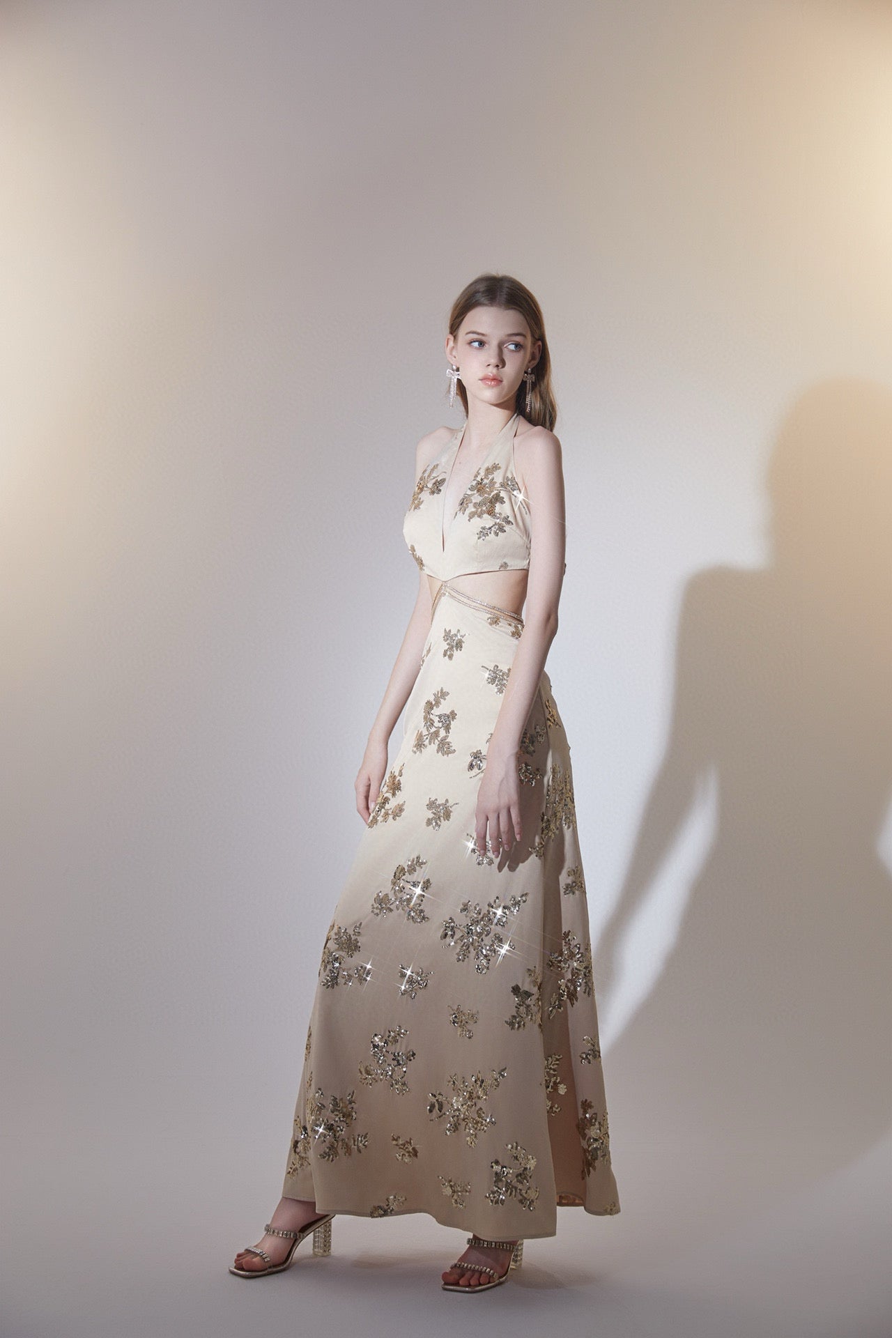 WARDROBE BY CHEN yellow maxi dress