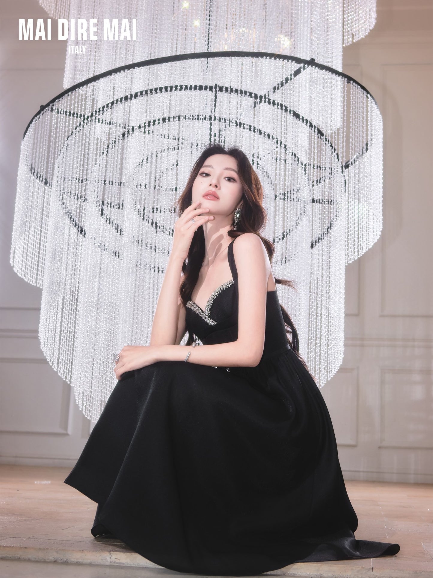 MAI DIRE MAI Black Diamond Midi Dress