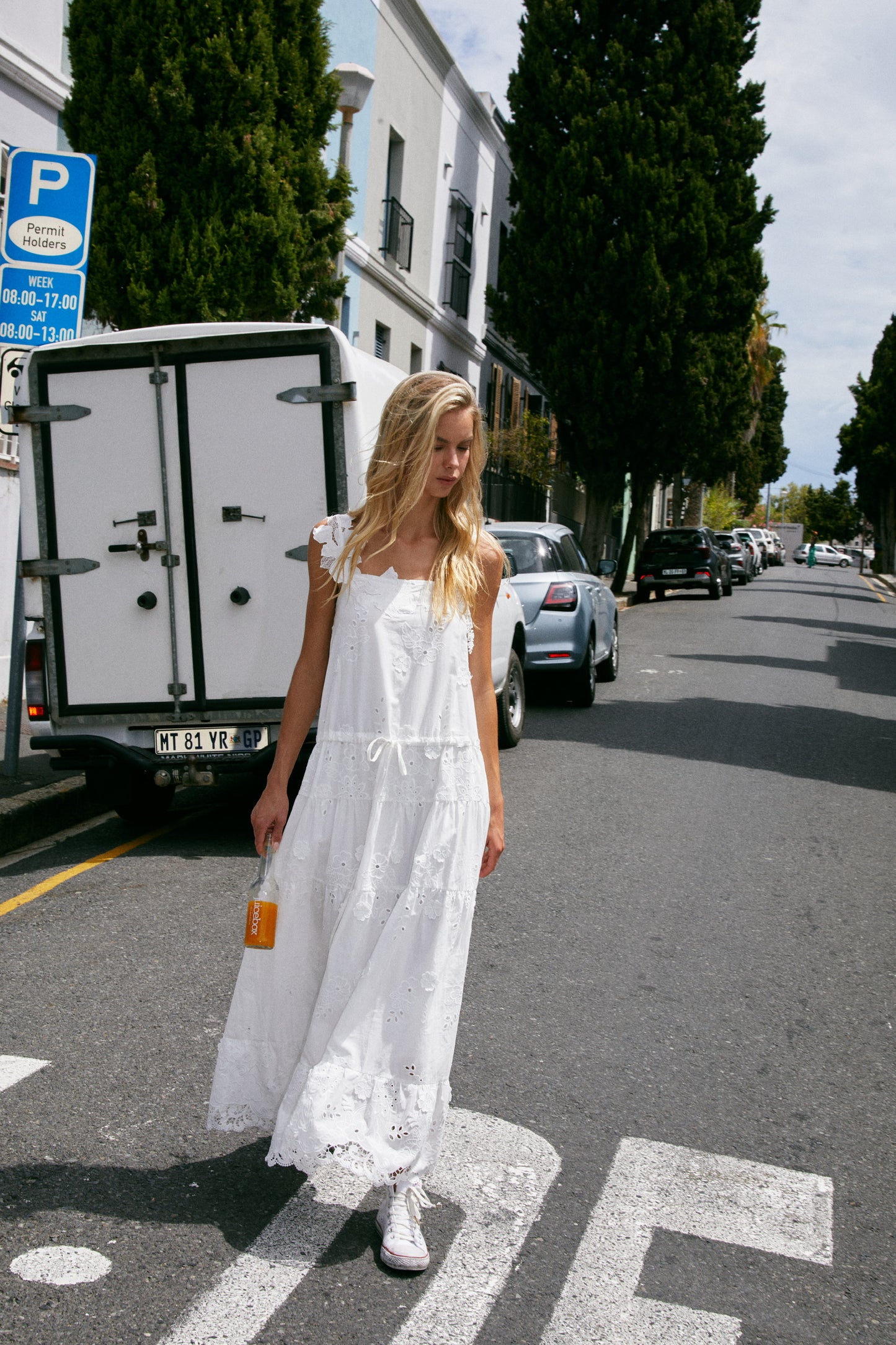 MIN PURA White Vacation Sweet Lerato Maxi Dress
