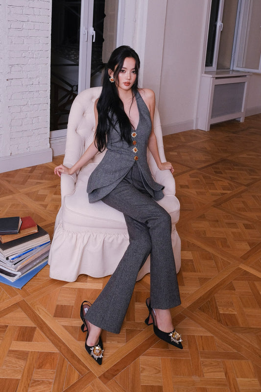 Masion Wester Grey Vest Trousers