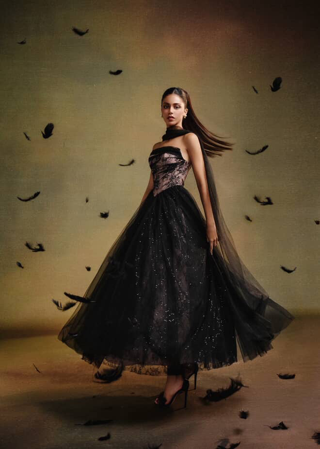 SISSY NATION Blue Amelia Corset Maxi Dress