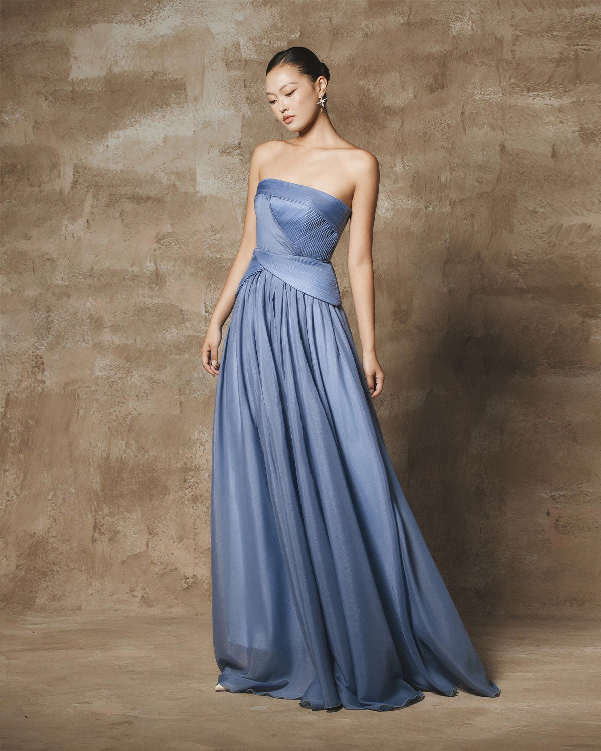 BYDI Fairycore Elegant Blue Moon Maxi Dress