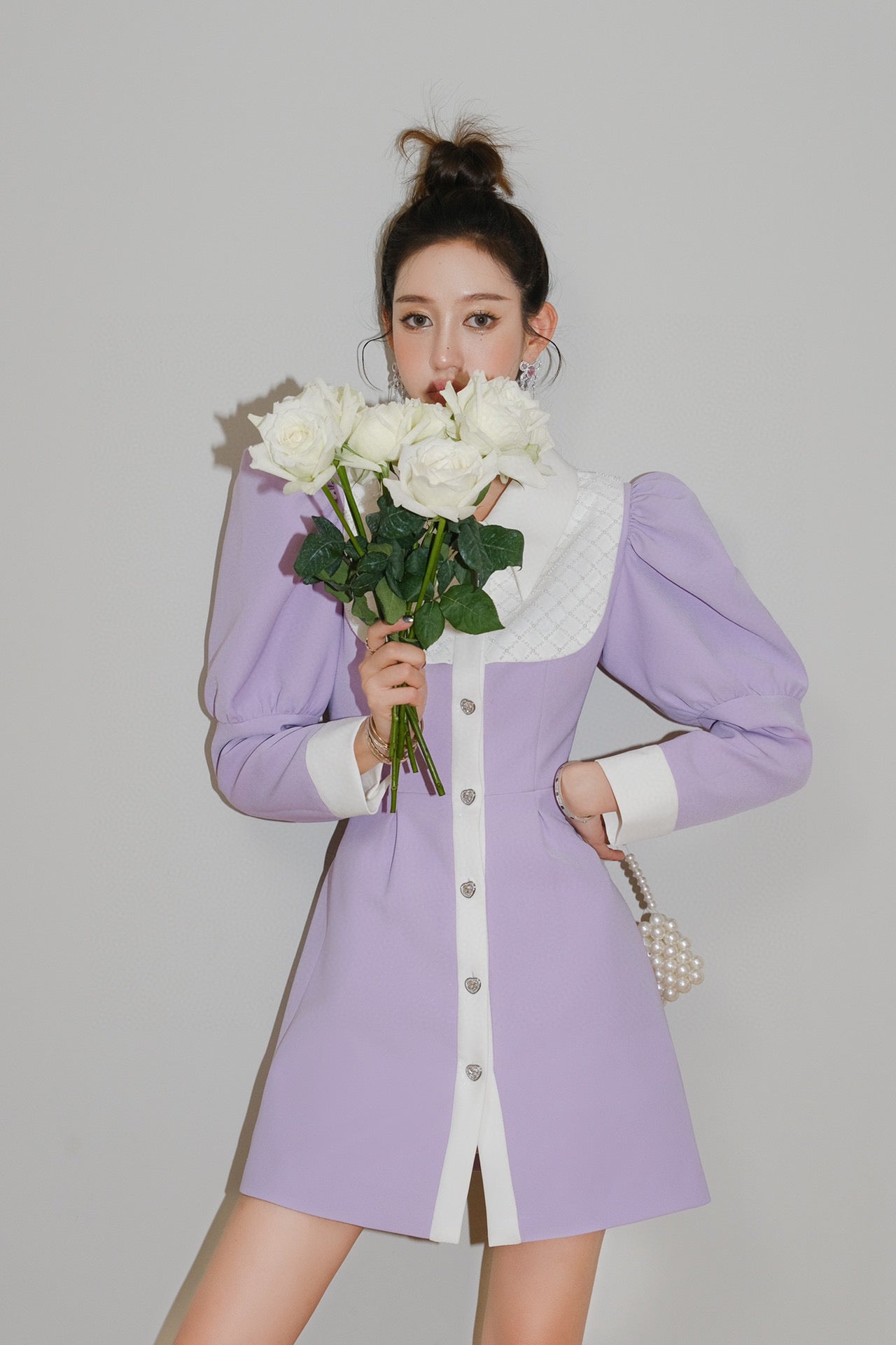 MASION WESTER Purple Mini Dress （Sales）