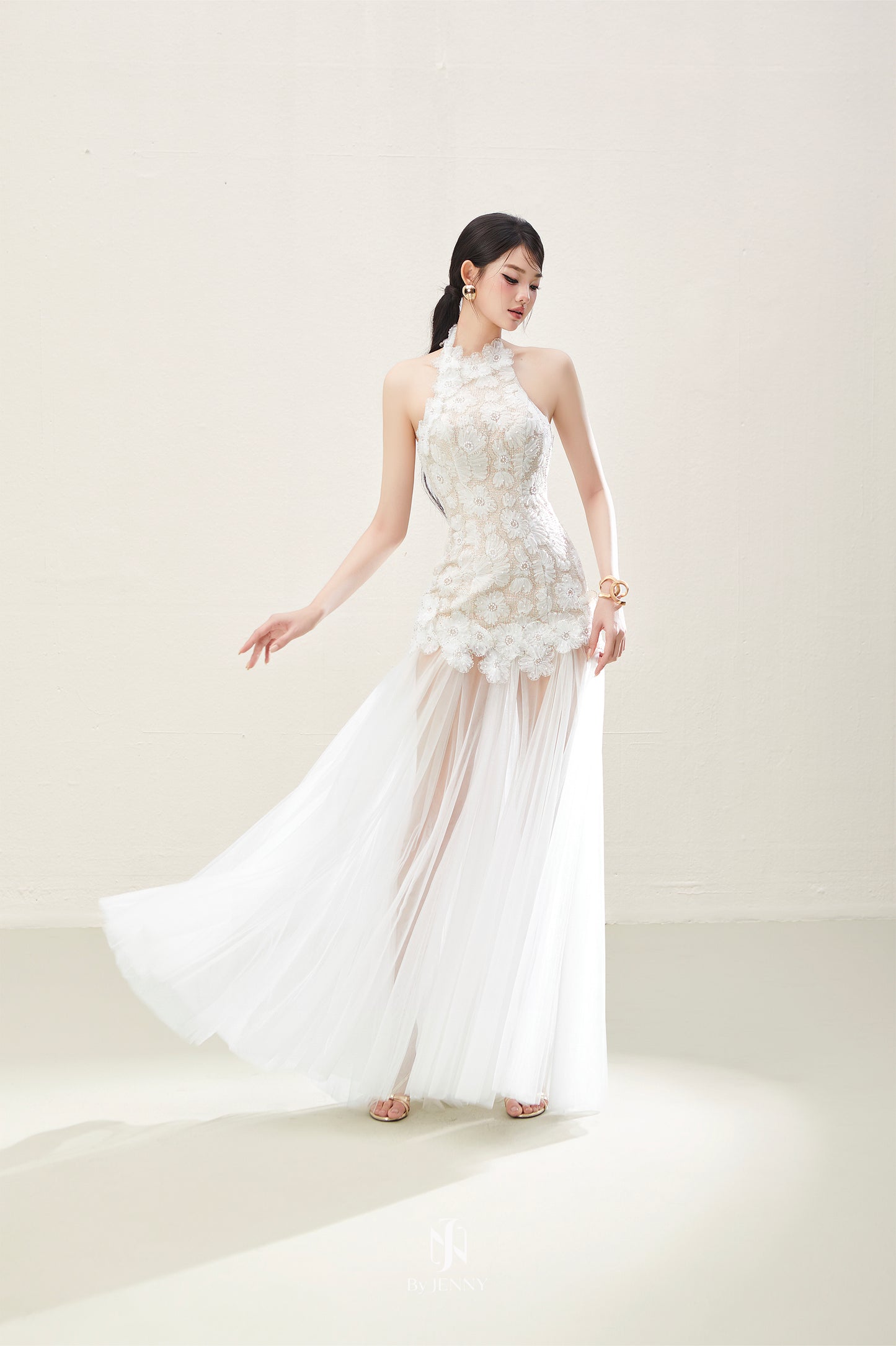 BY JENNY White Liora Maxi Dress