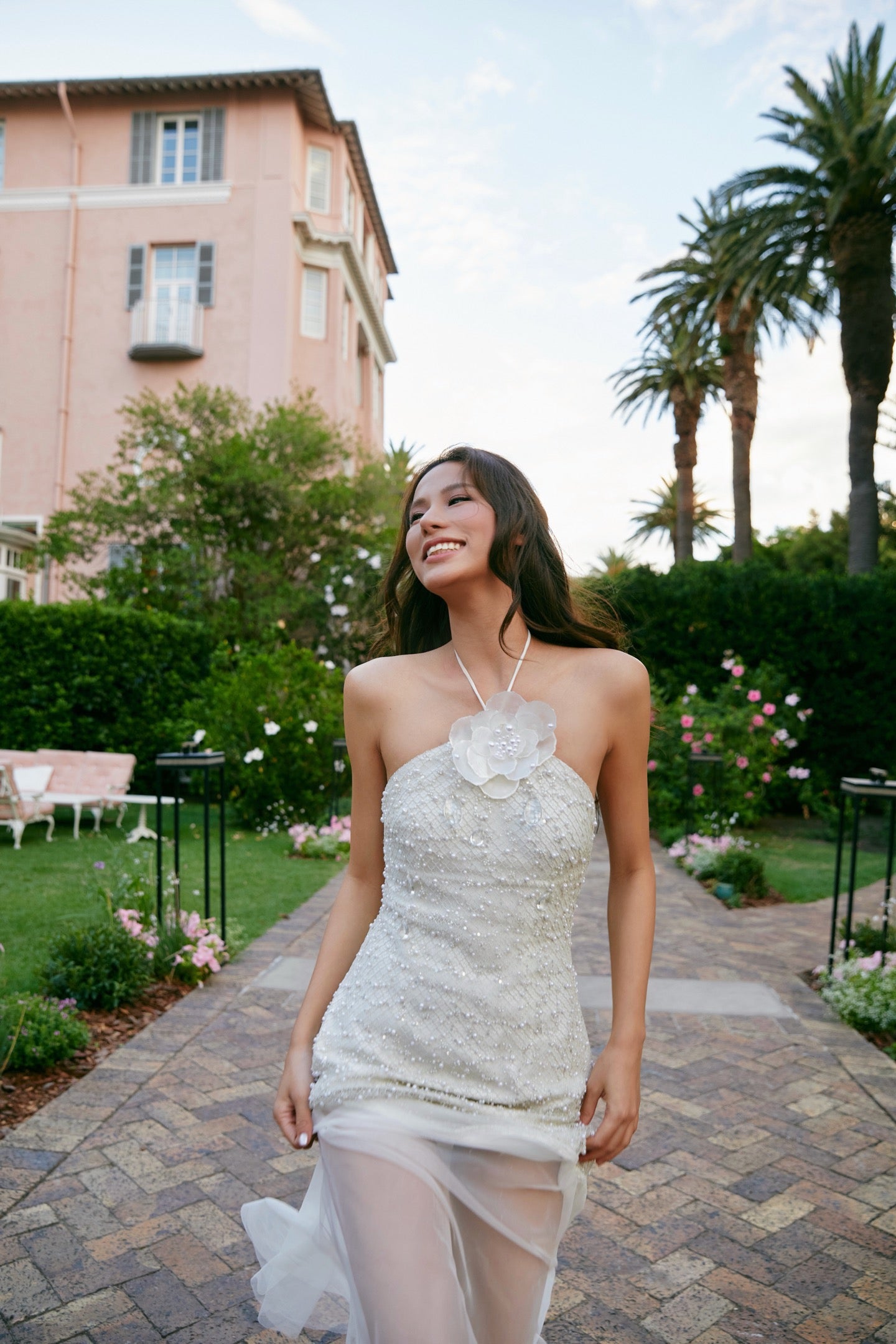 MIN PURA White Vacation Sweet Raintree Maxi Dress