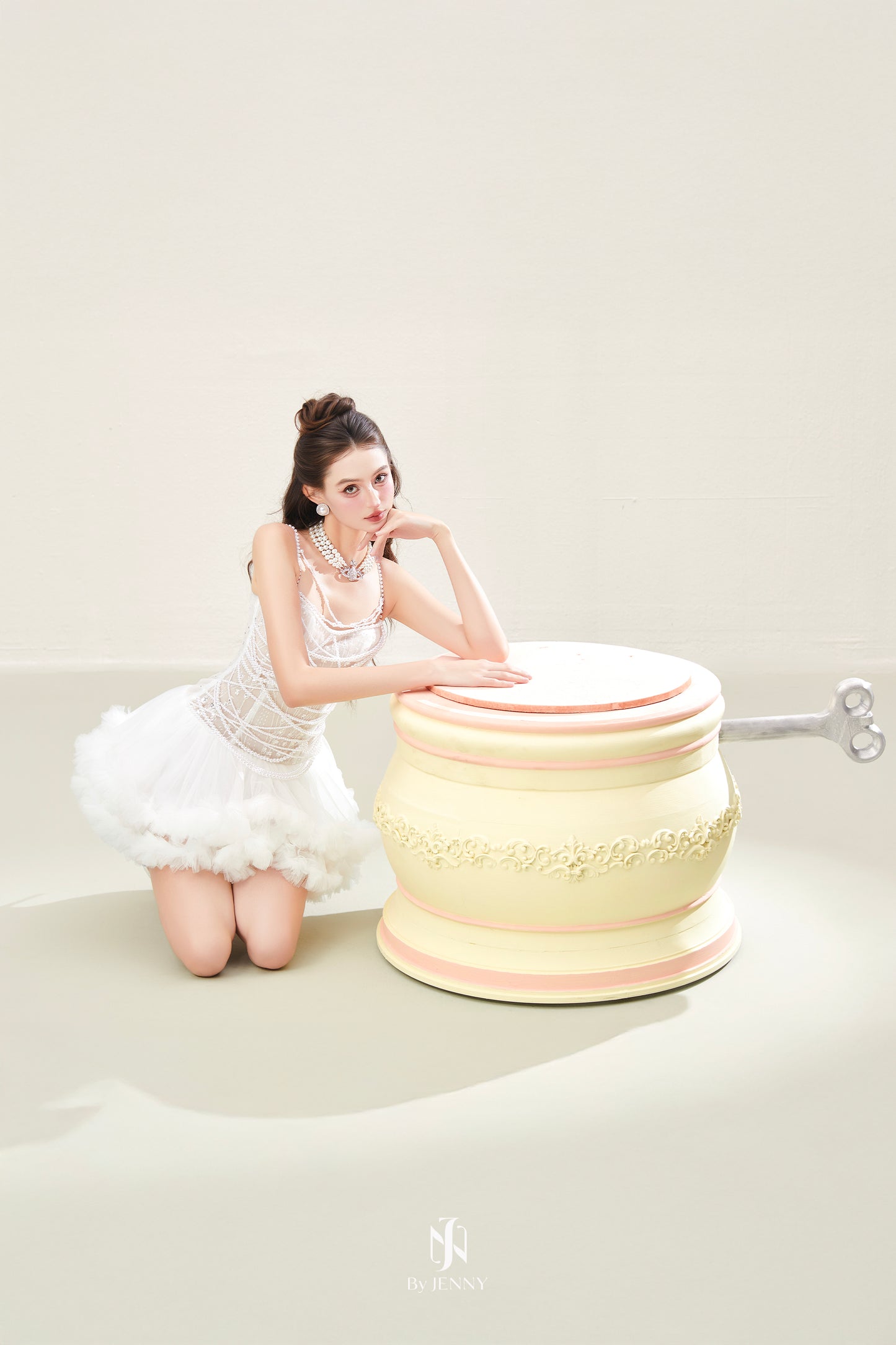 BY JENNY White Lyra Mini Dress