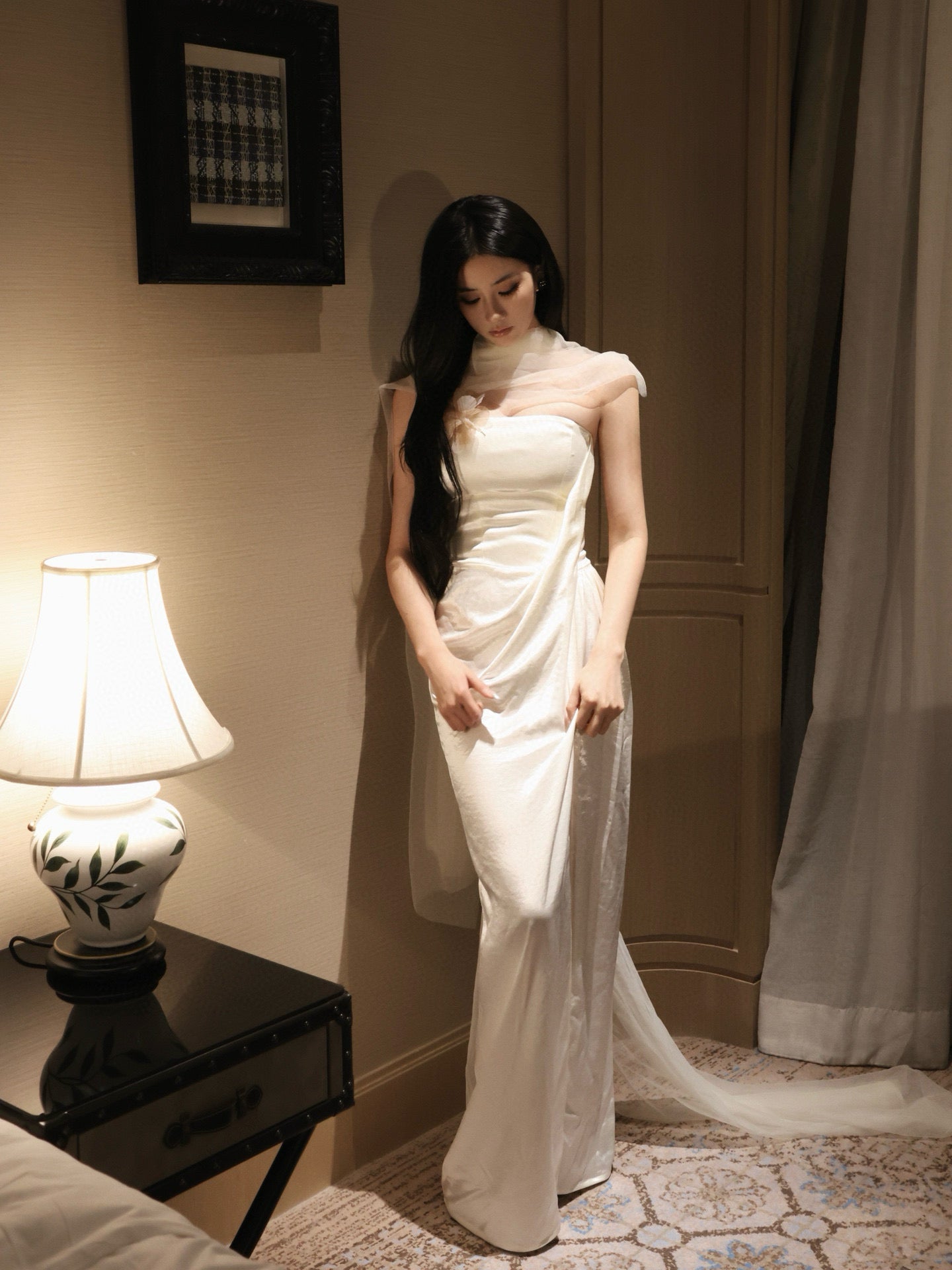 CROWCREW White Evening Maxi Dress