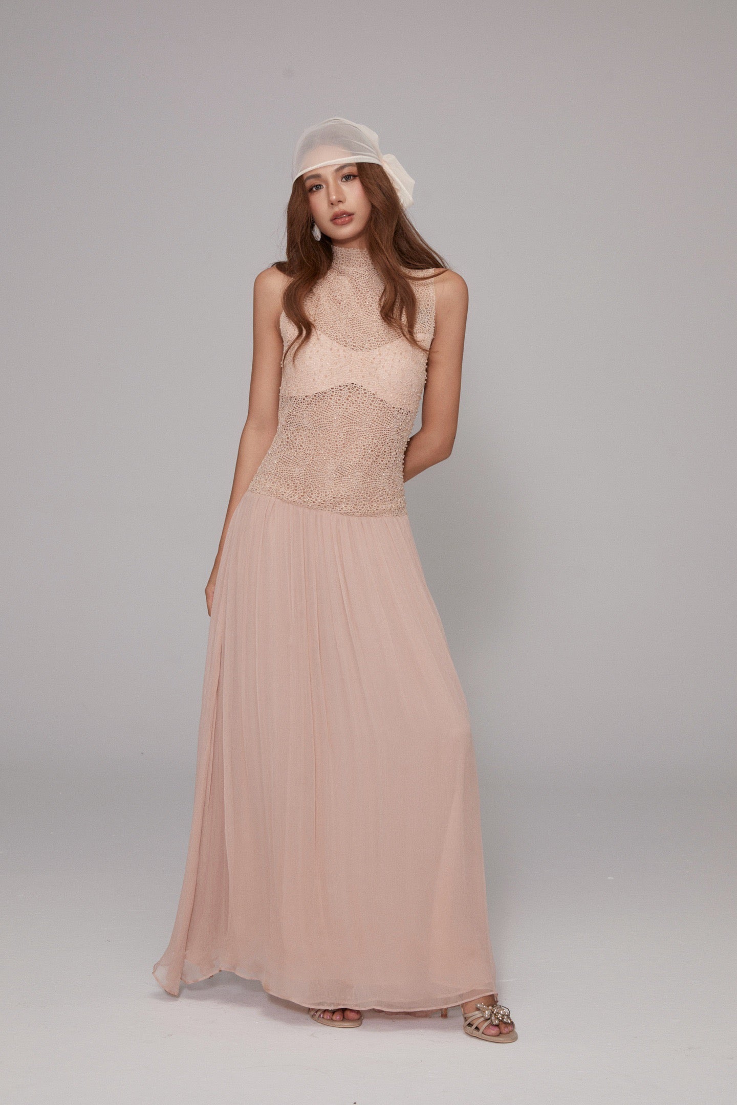 MIN PURA Pink Vacation Sweet Lente Maxi Dress