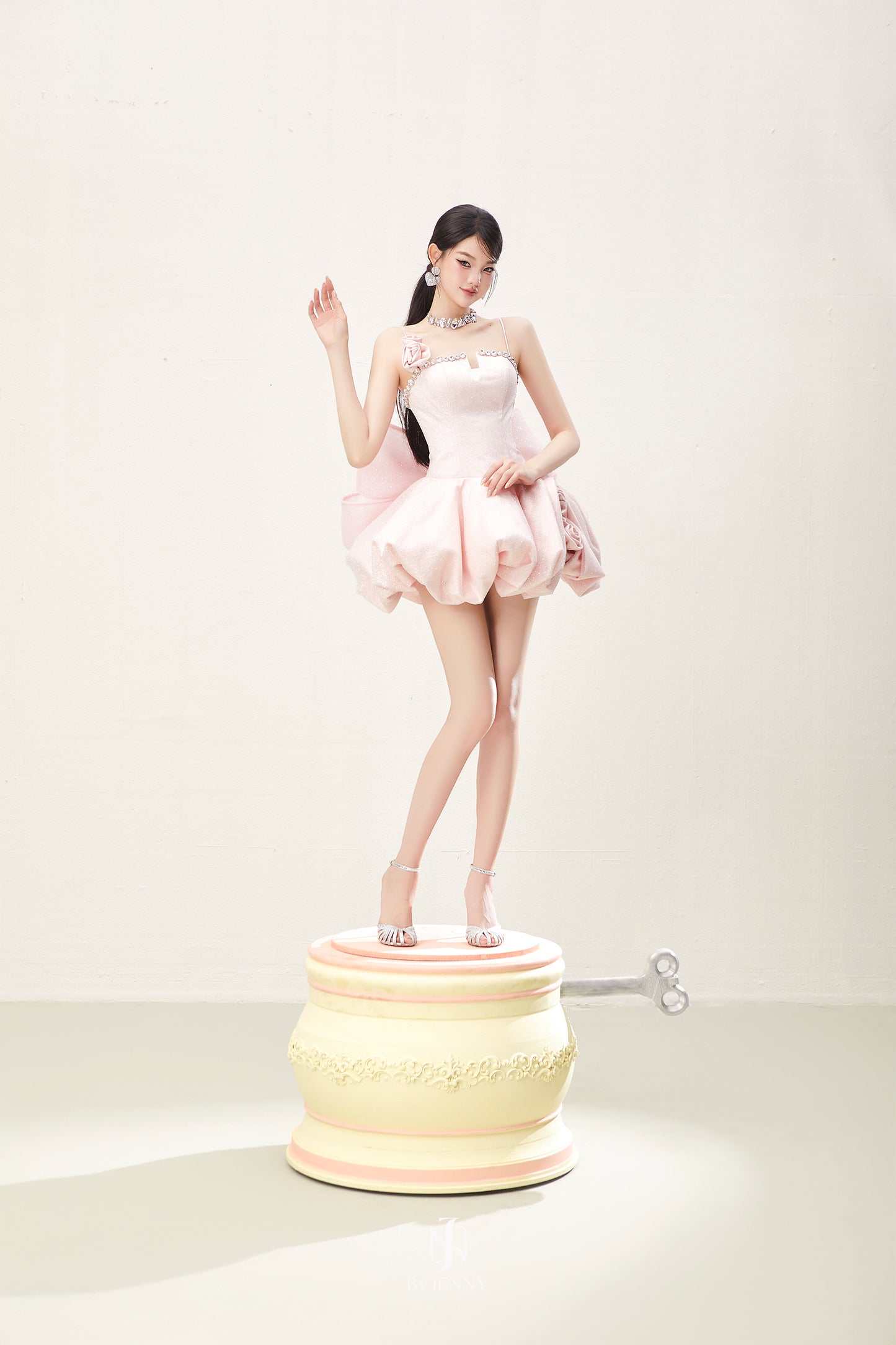 BY JENNY Pink Lolli Mini Dress