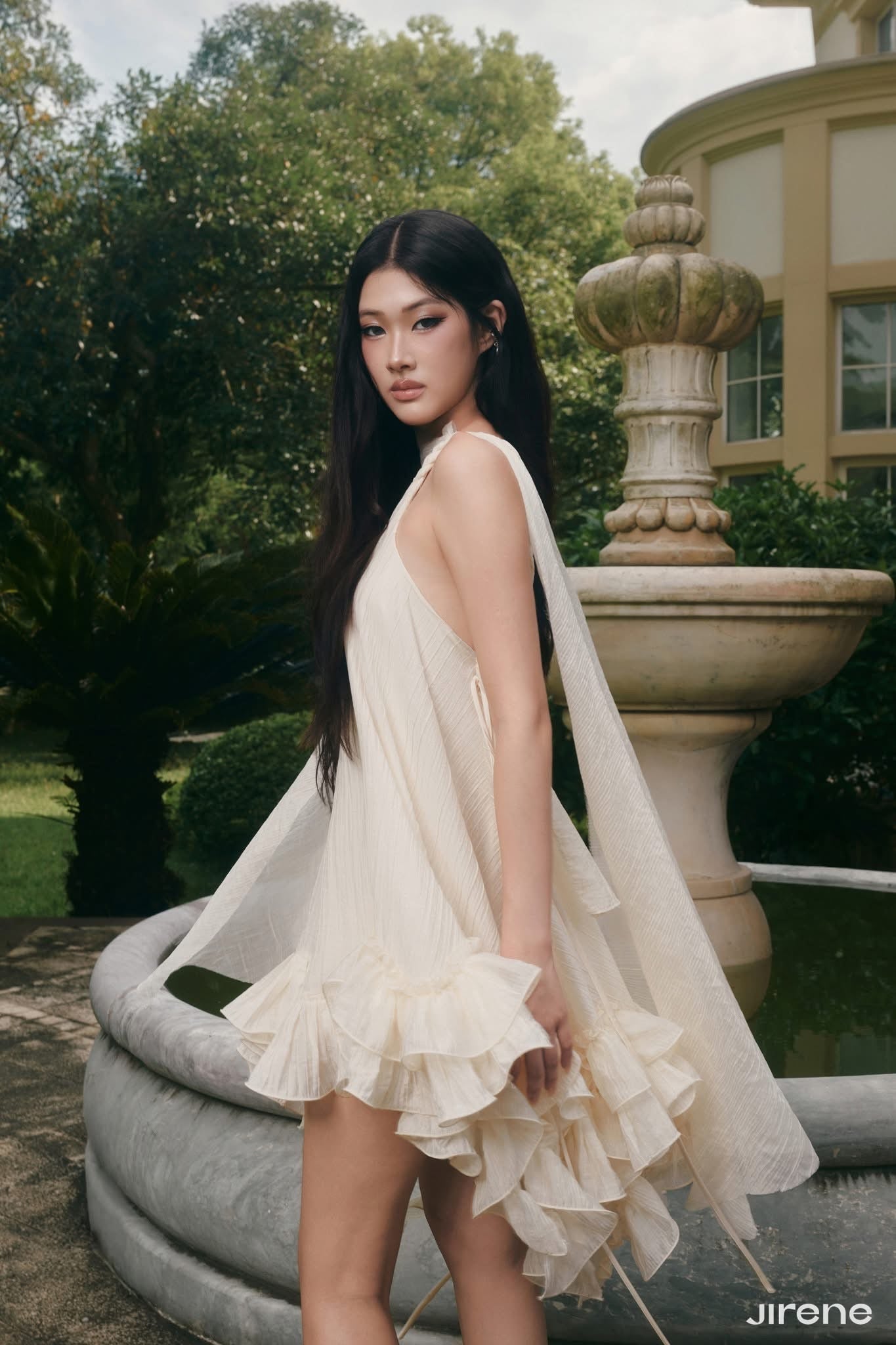 JIRENE White Celain Mini Dress