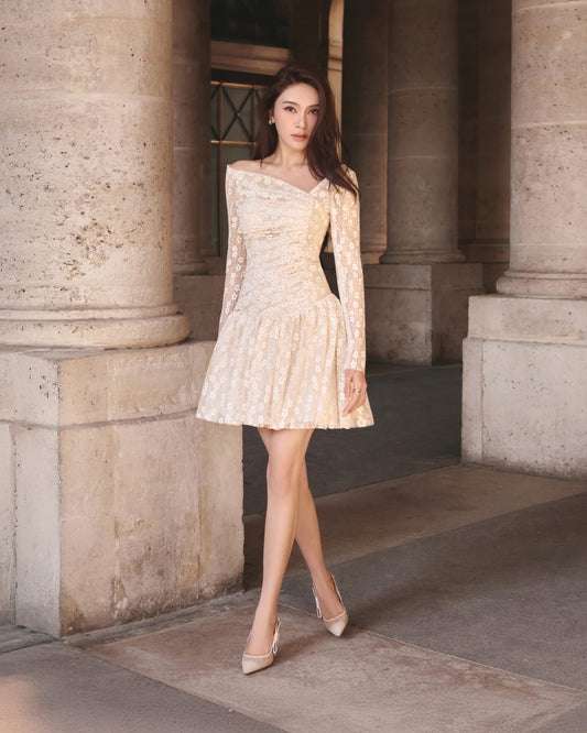 LOVELYN Nude Sweet Vacation Nyssa Mini Dress