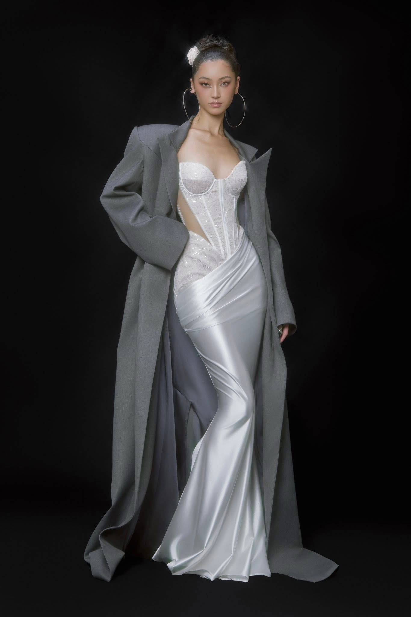 MAEL FEMME Sexy Vacation Black Juliana Maxi Dress & Delphine Coat