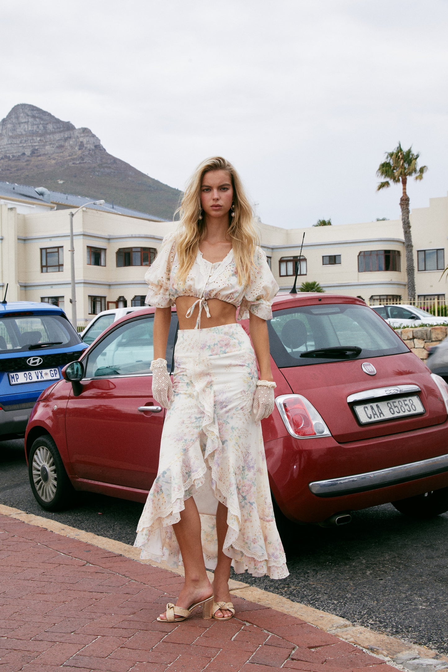 MIN PURA Floral Vacation Sweet Azania Top & Skirt Set