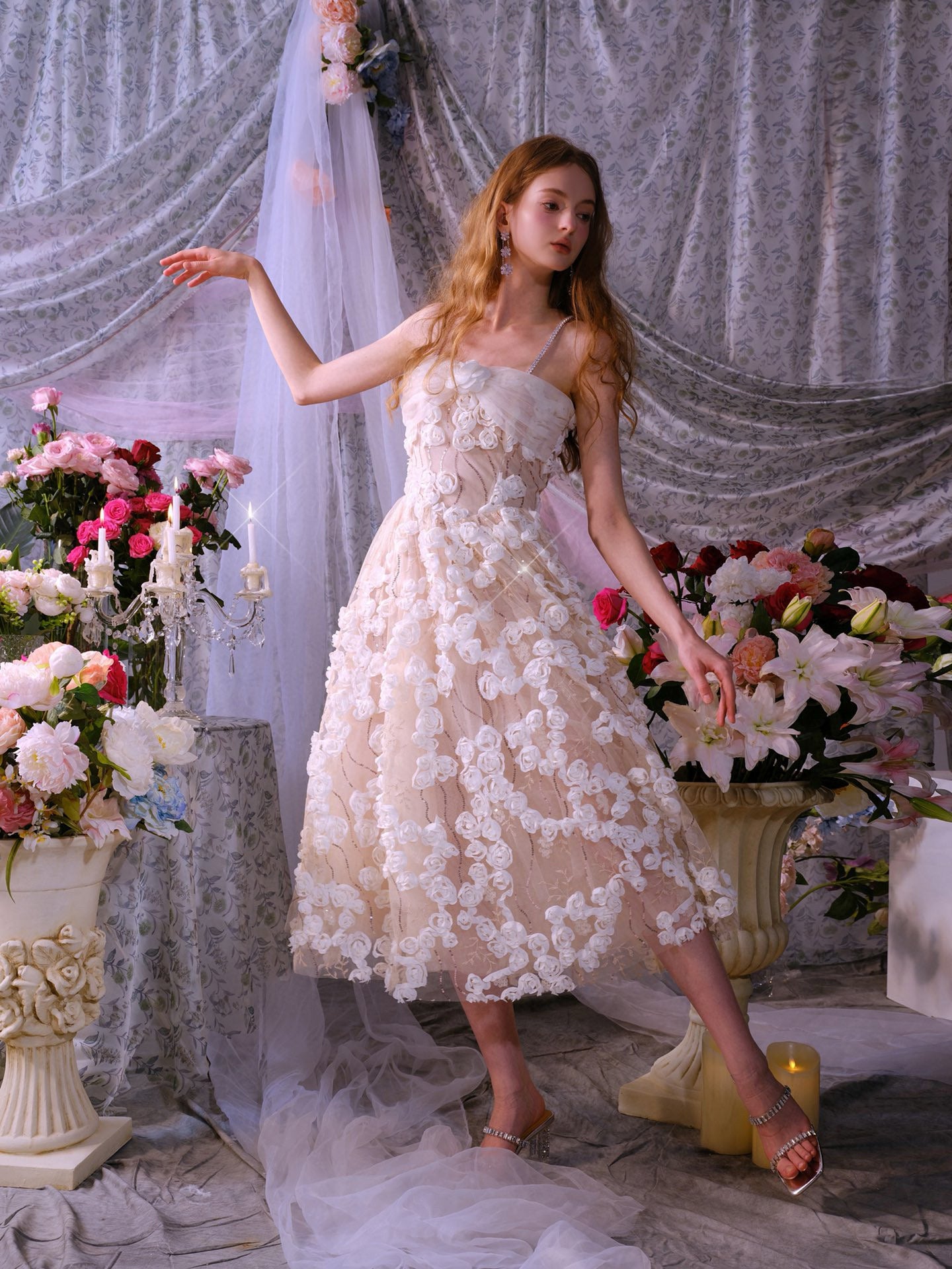 WARDROBE BY CHEN White wedding mini dress