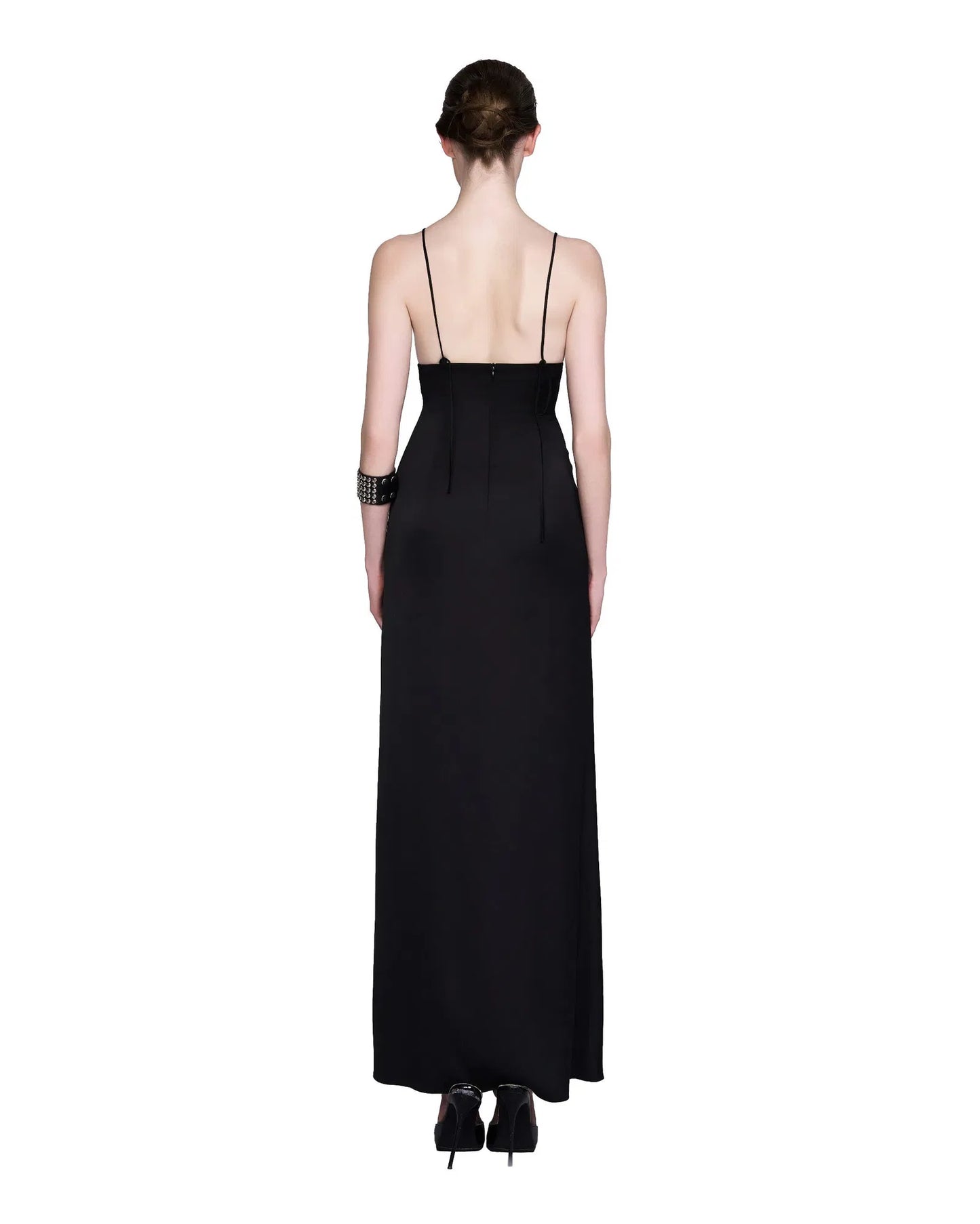 LSOUL BLACK& NUDE GAGA MAXI DRESS