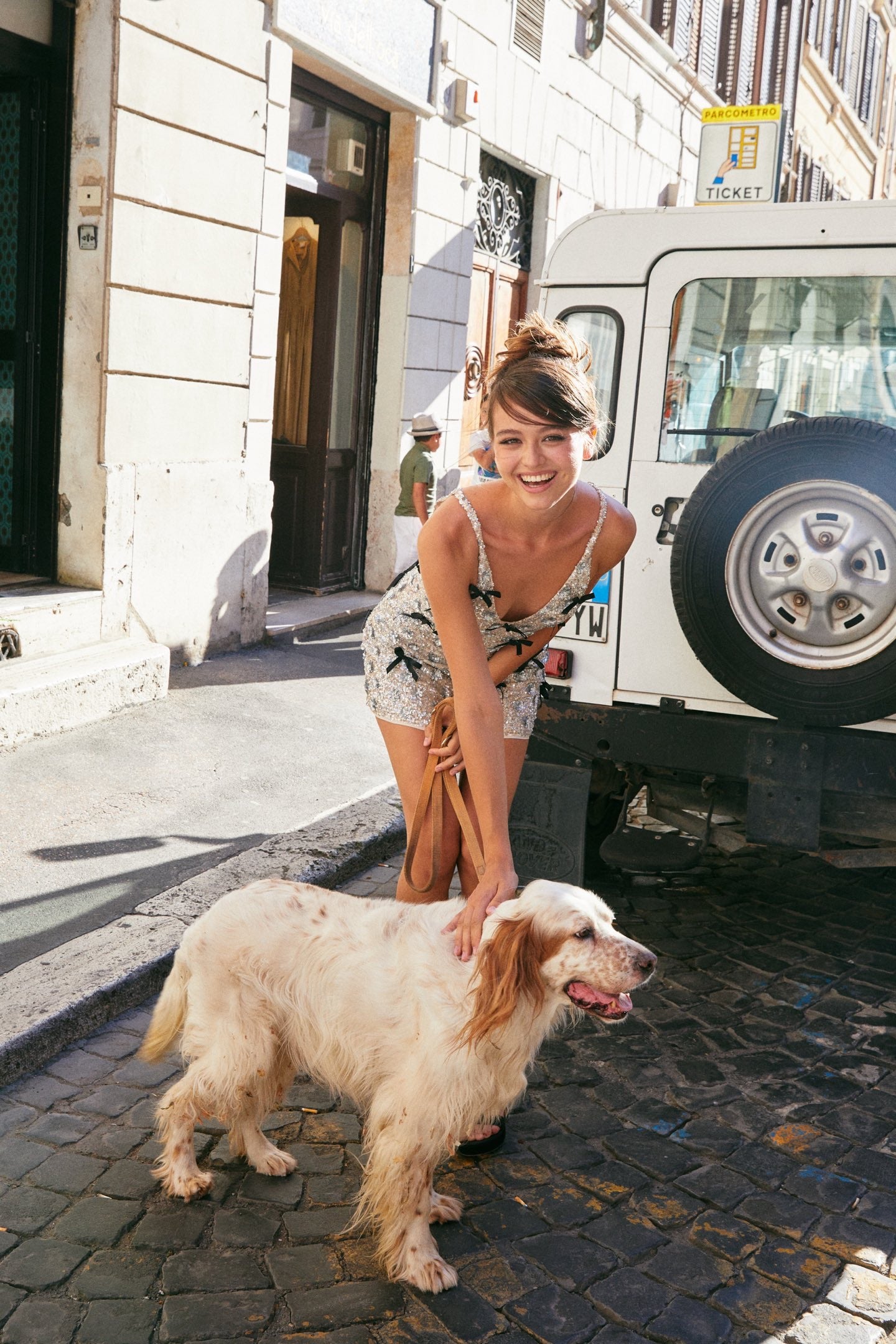 MINPURA Sliver Bow Mini Dress