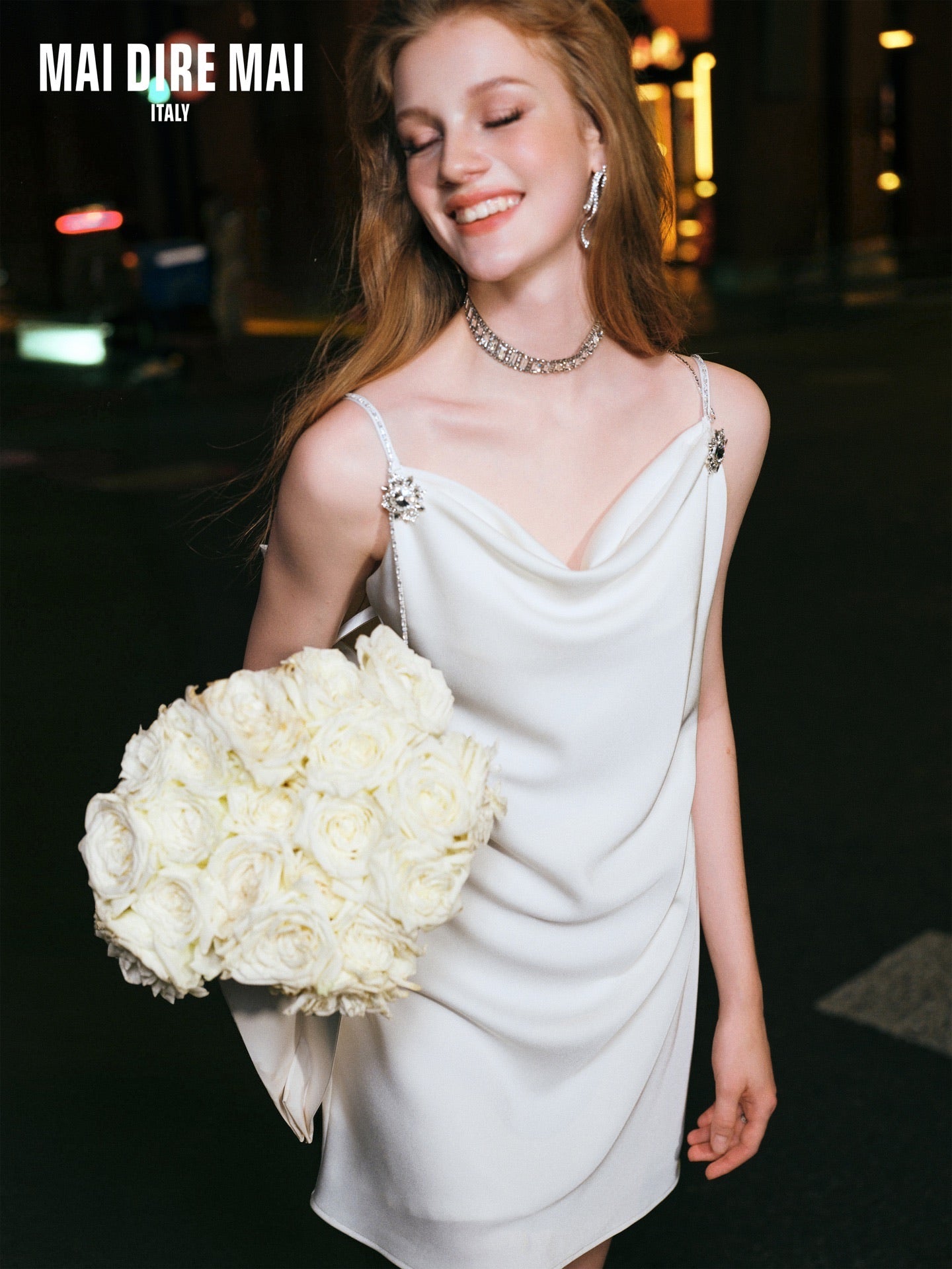 MAI DIRE MAI White Mini Dress