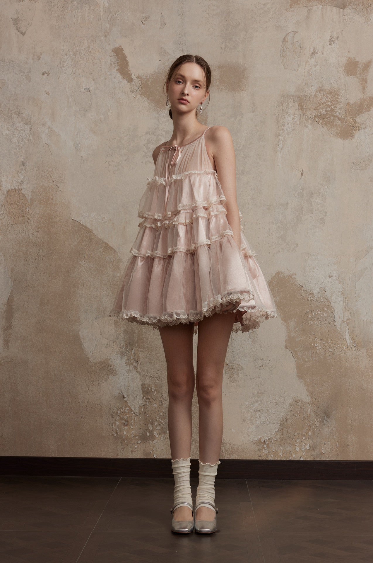 FA SOGNO WHITE PINK MINI DRESS