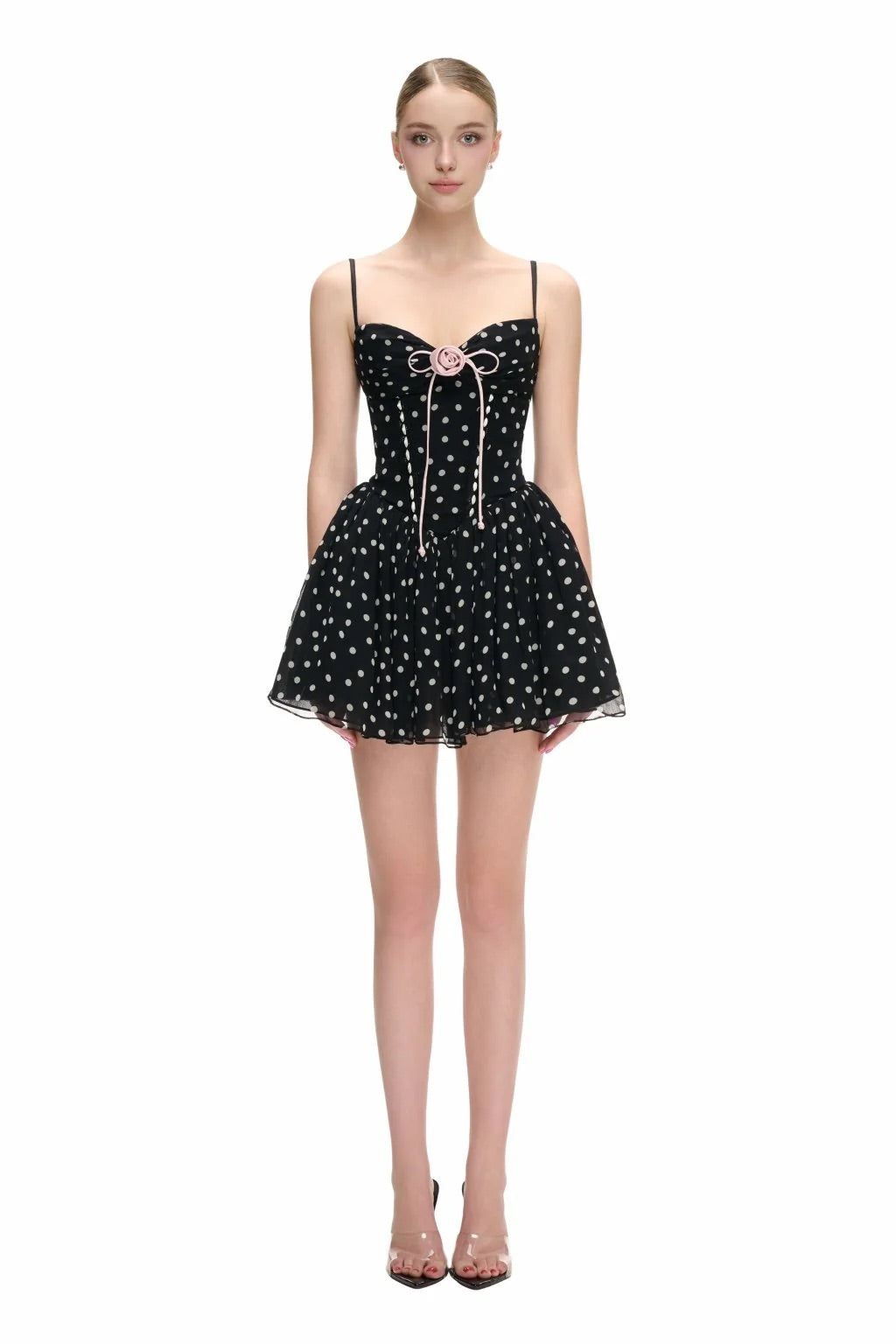 JUBIN Black Rosalie Mini Dress