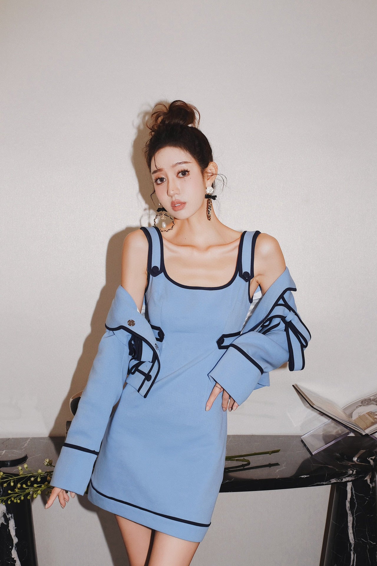 MASION WESTER Blue Mini Dress （Sales）