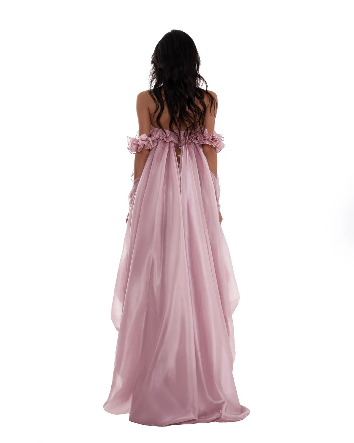 HUELLEY ROSE Pink Lly Maxi Dress