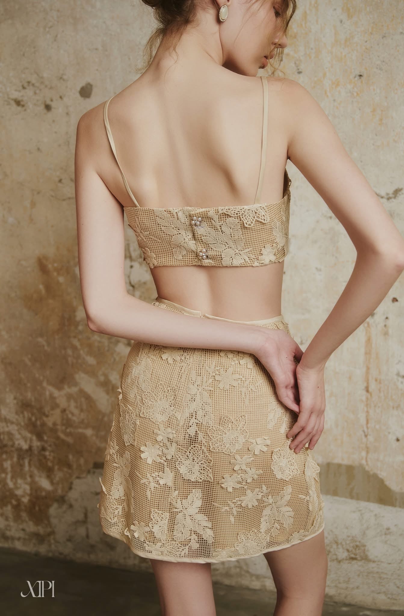 Xipi Gold Tiffany Top& Skirt& Jacket