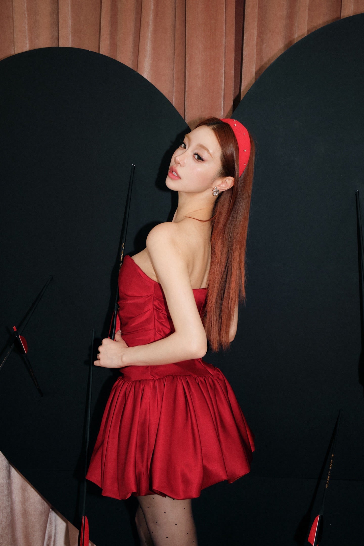 MASION WESTER Red Mini Dress