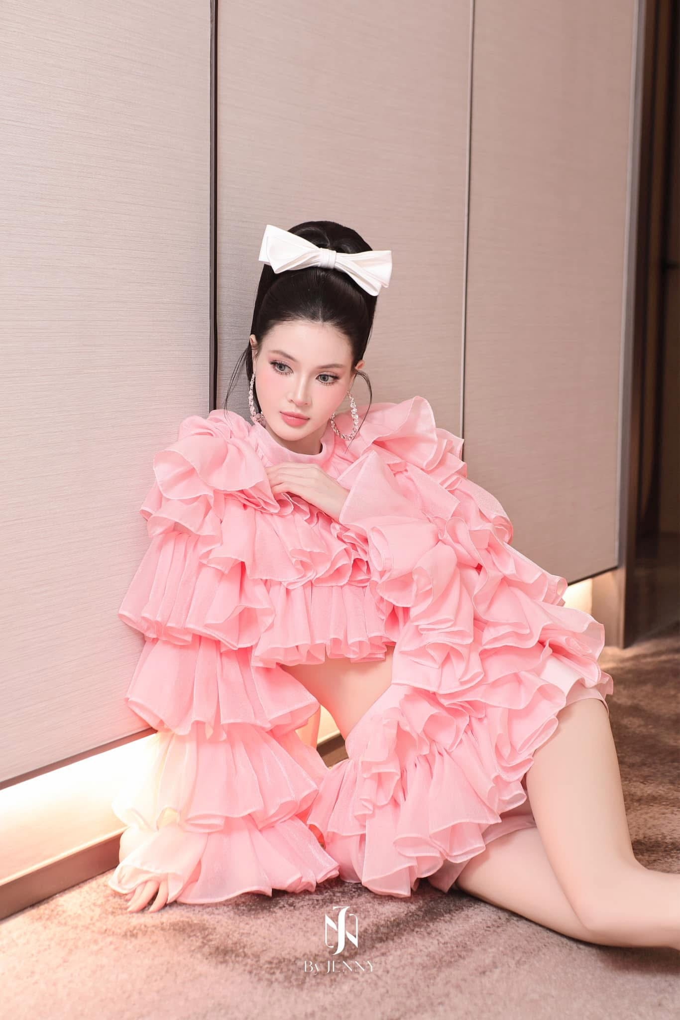 BY JENNY PINK TOP& Skirt Set