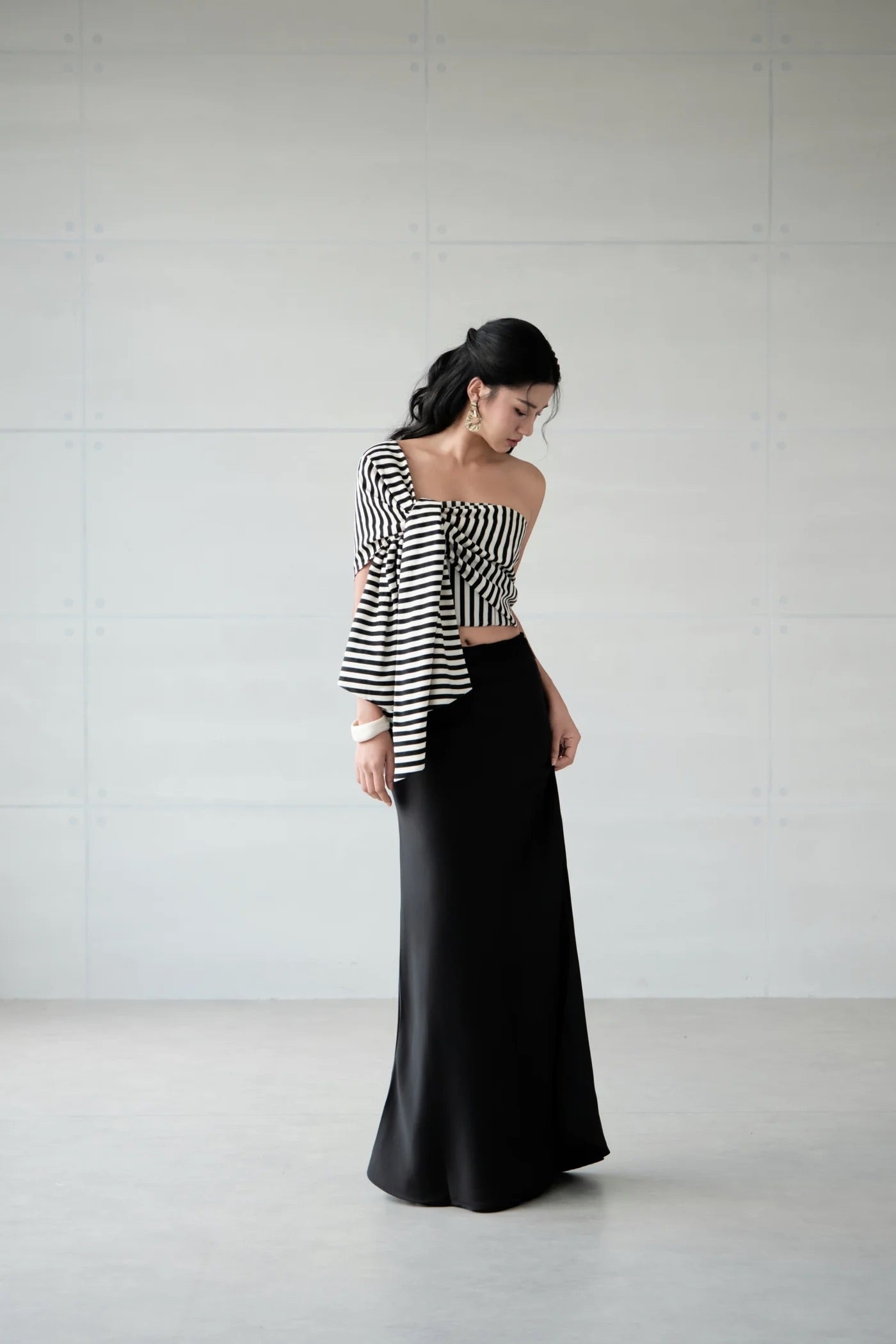 DELICIAE Black Amira Top & Skirt