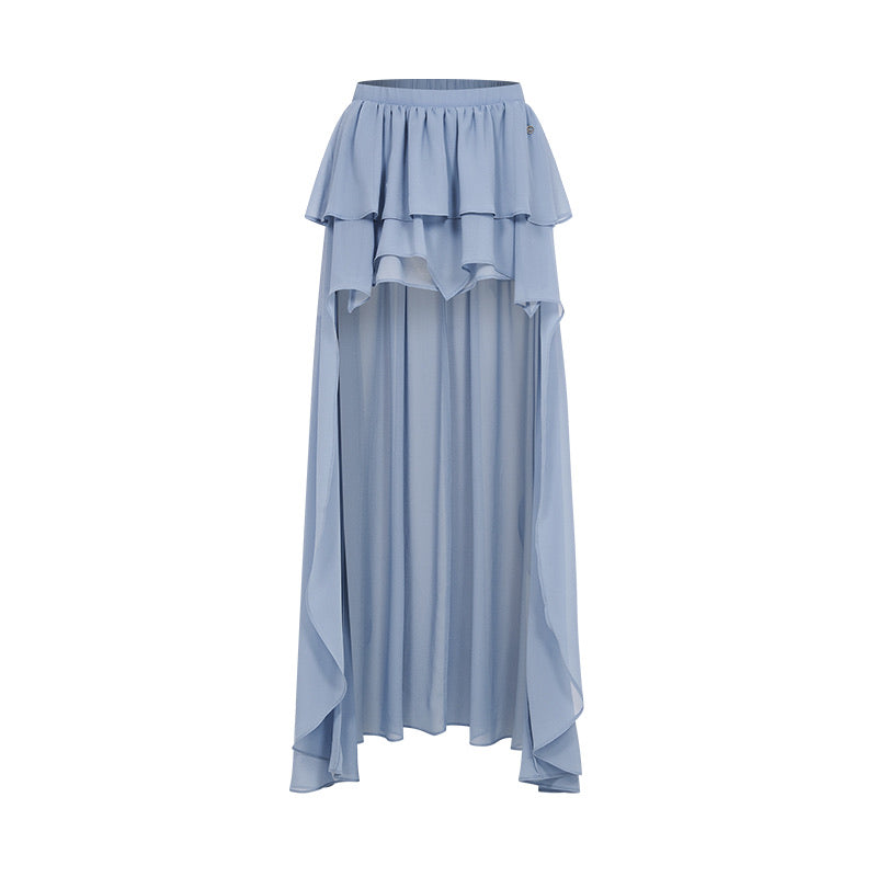 SHEERLUCK Blue Top & Mini Skirt