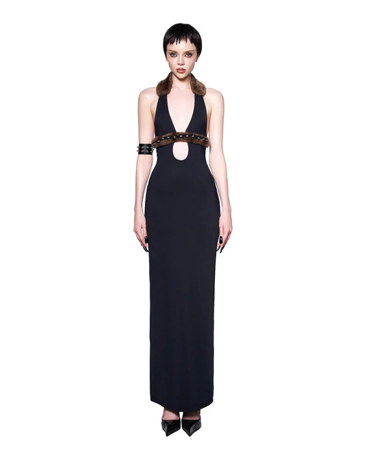 LSOUL BLACK LESSA MAXI DRESS